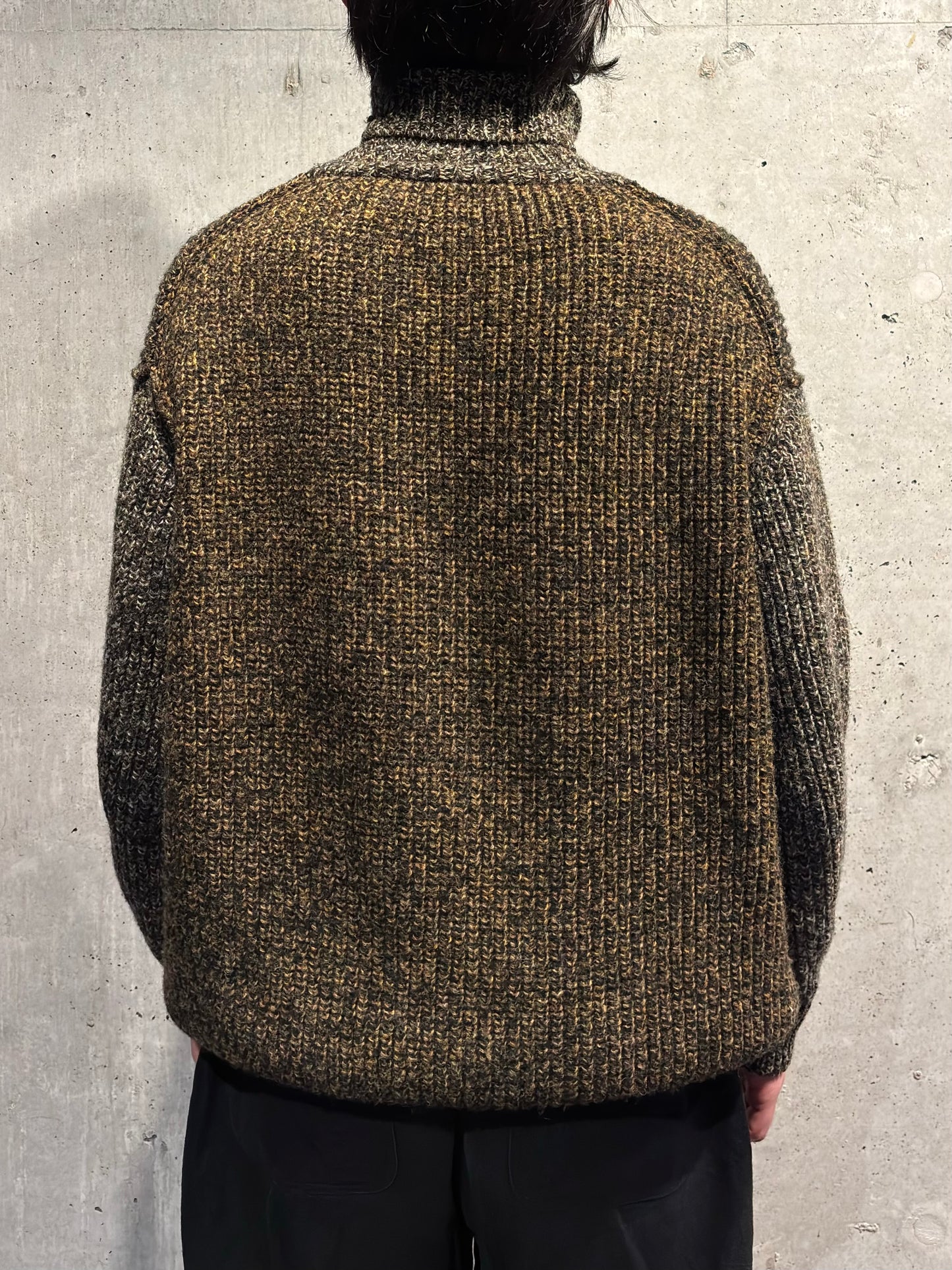 【Slopeslow】turtle neck sweater(tiger camo)