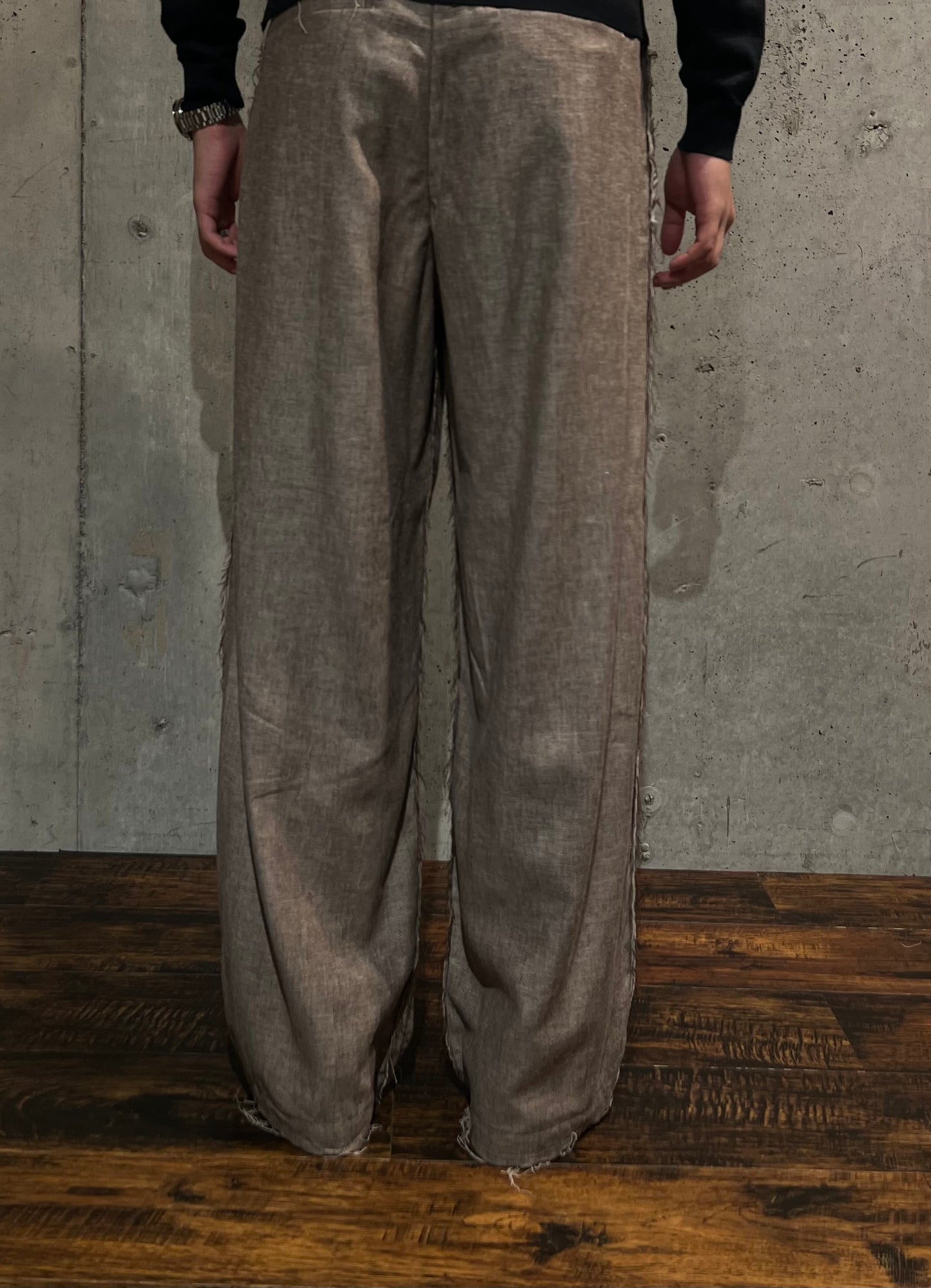【Urig】HRB SCHADEN 3TUCK PANTS NL(BROWN)