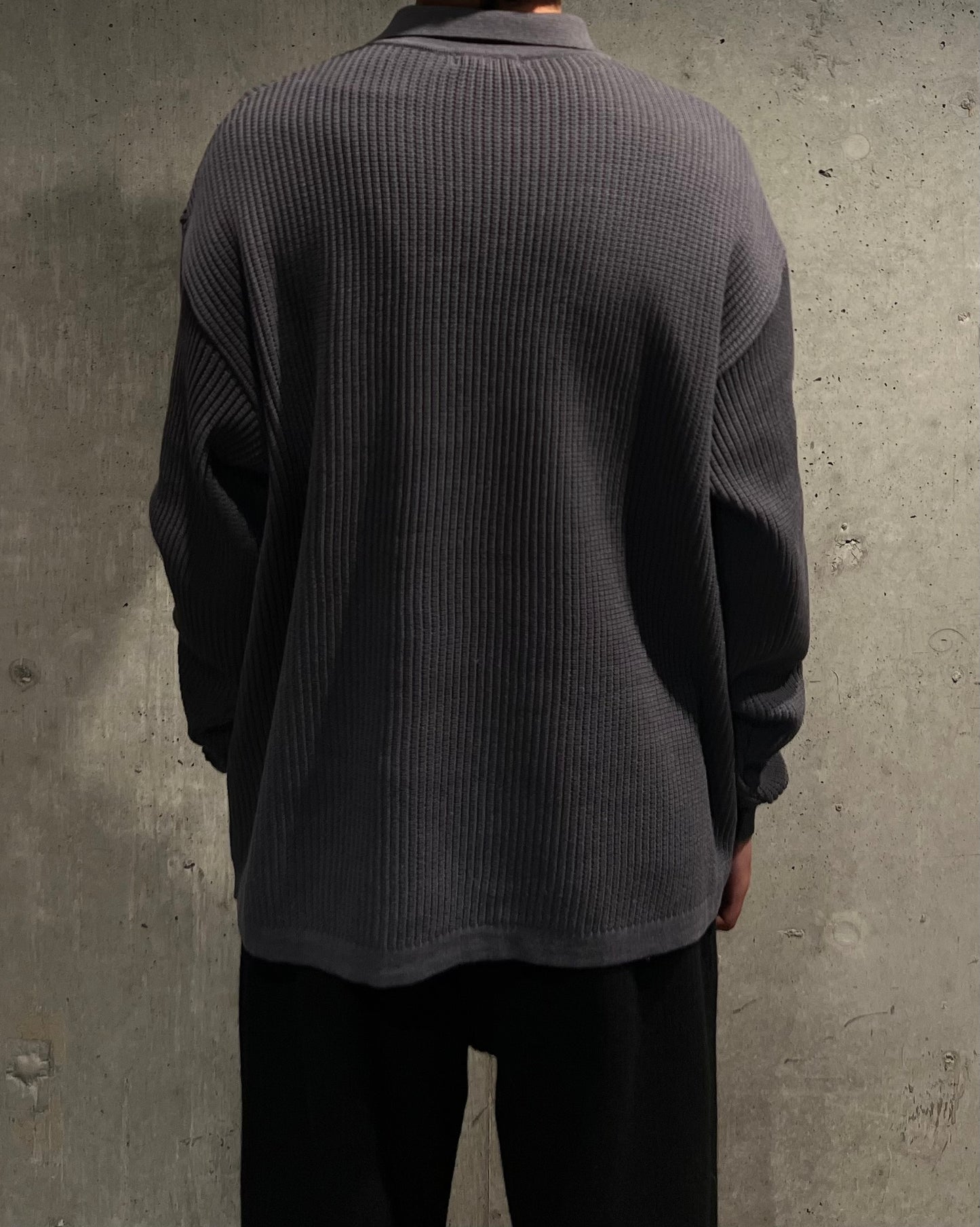【LOYM】KNIT POLO GRAY
