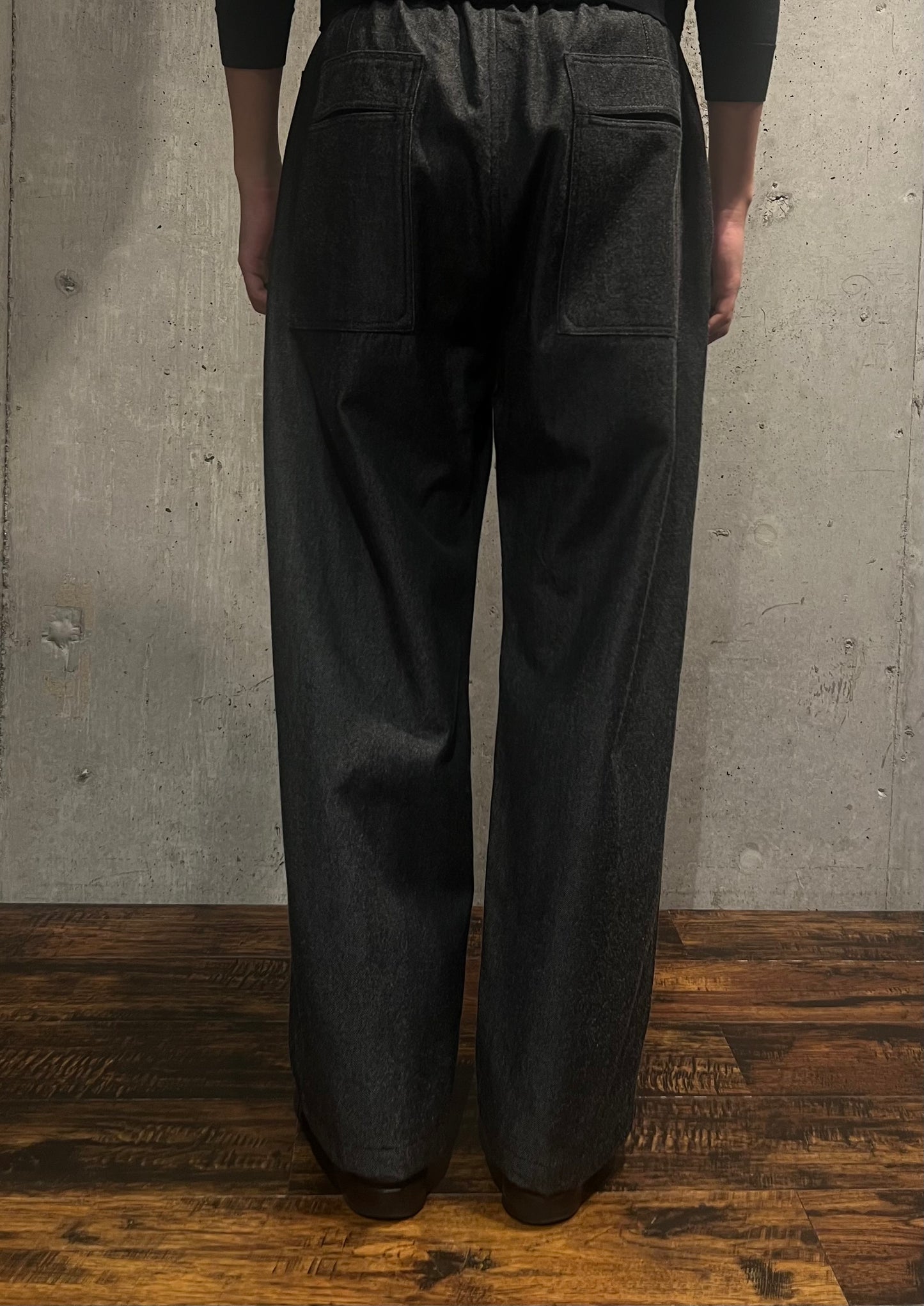 【MITTAN】NMウールOCツイルワイド 白黒