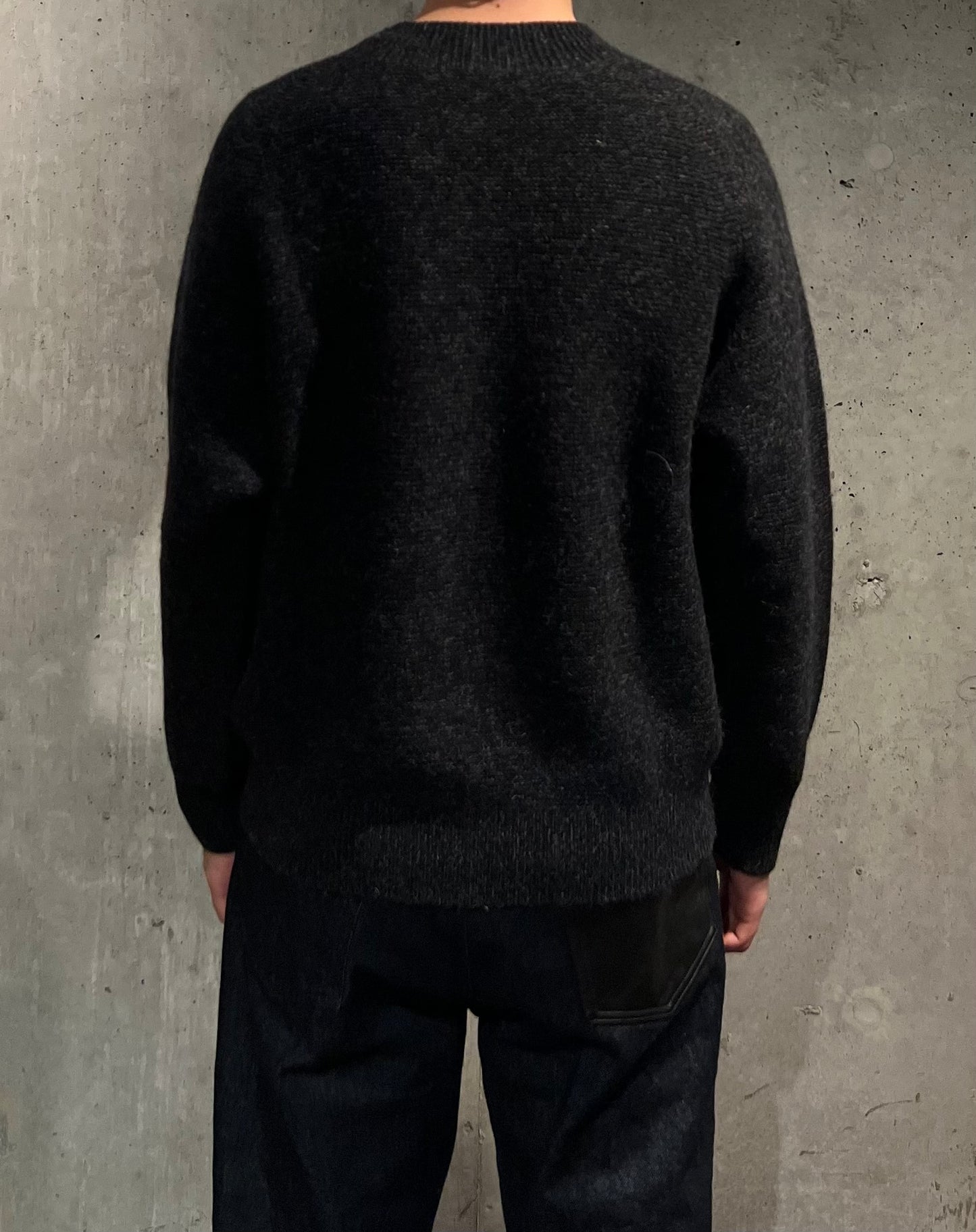 【MITTAN】アルパカウールセーター 黒杢