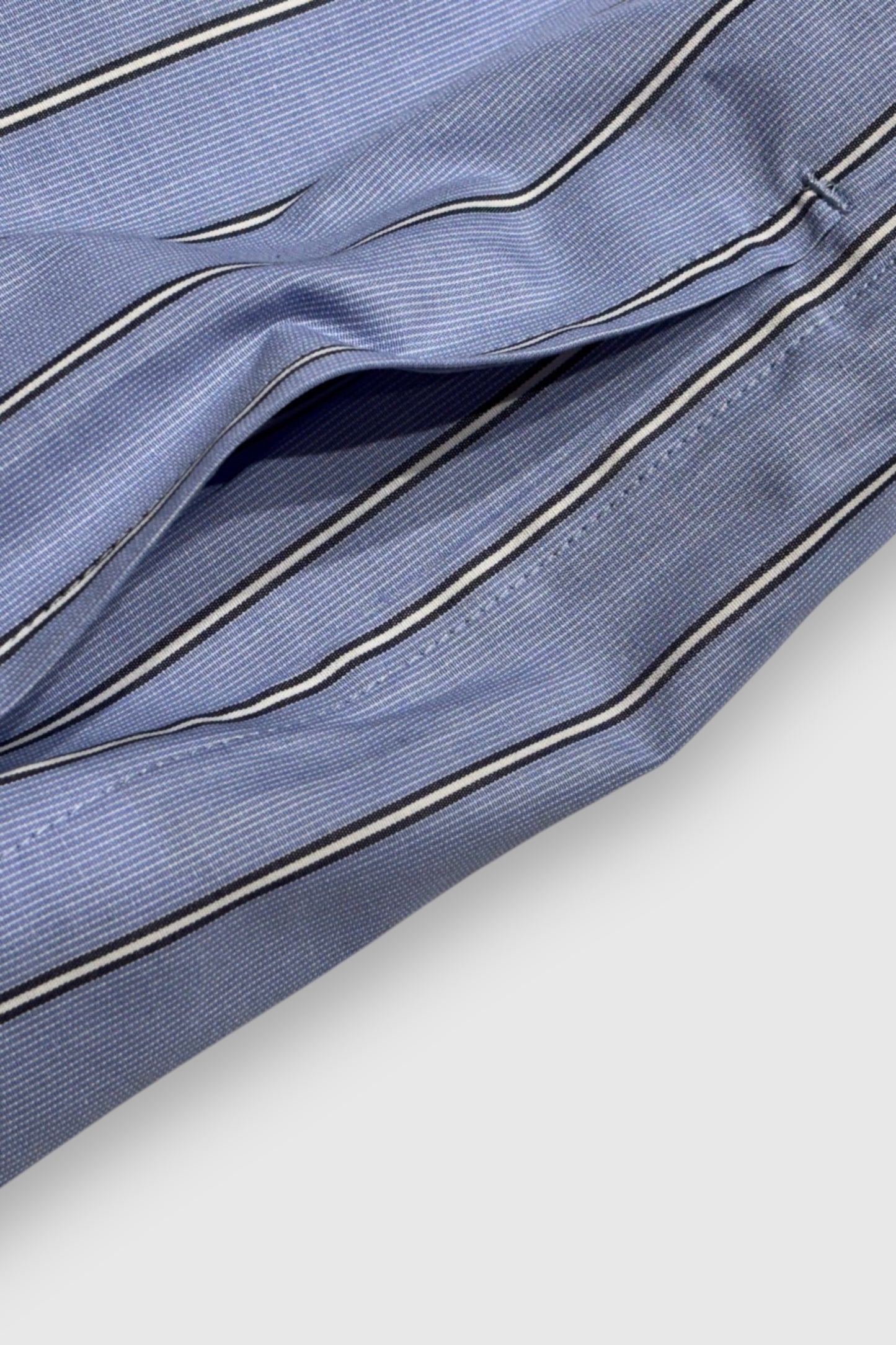 【Urig】STRIPE SIDE HIDE POCKET SHIRT LS