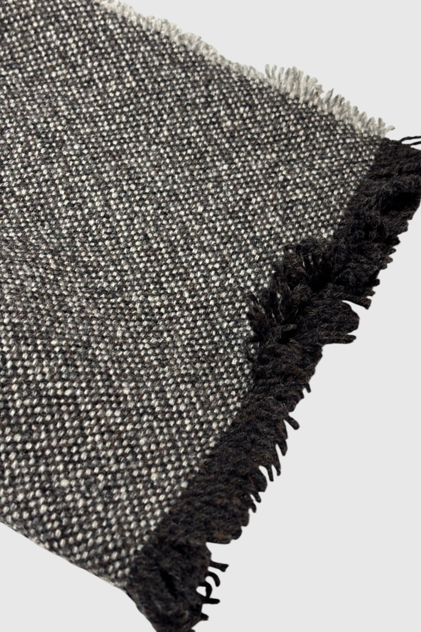 【YOKO SAKAMOTO】WOOL LONG SCARF(CHARCOAL GRAY)
