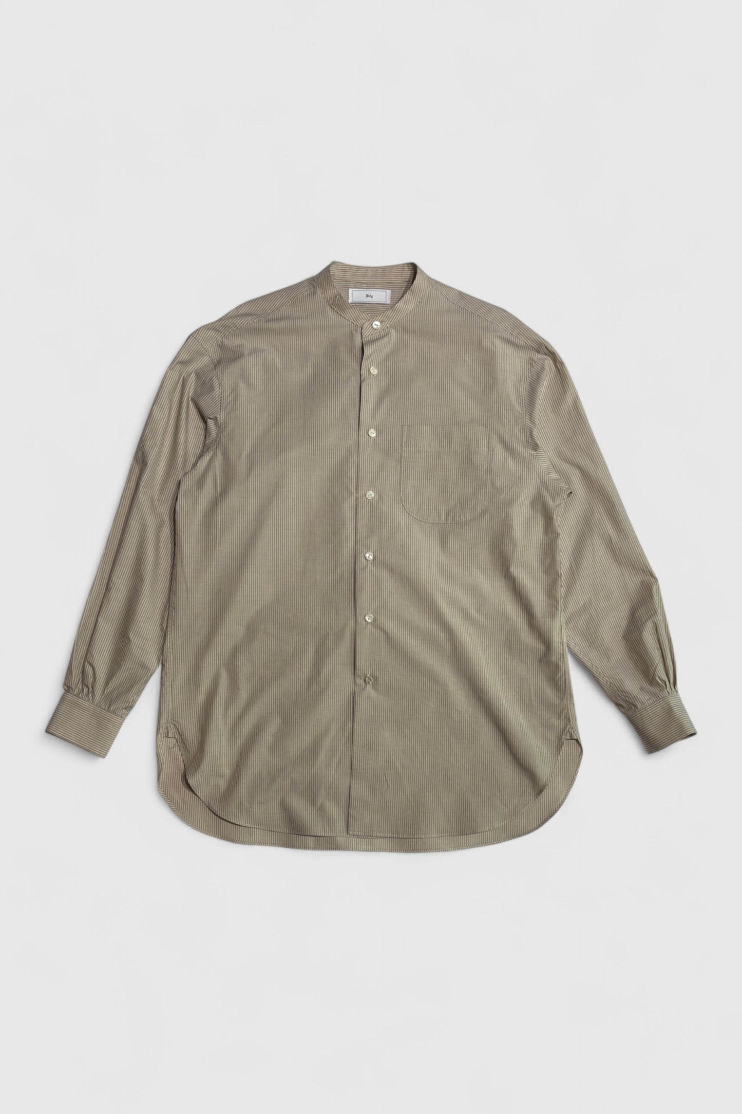 【Urig】BAND COLLAR SHIRT G