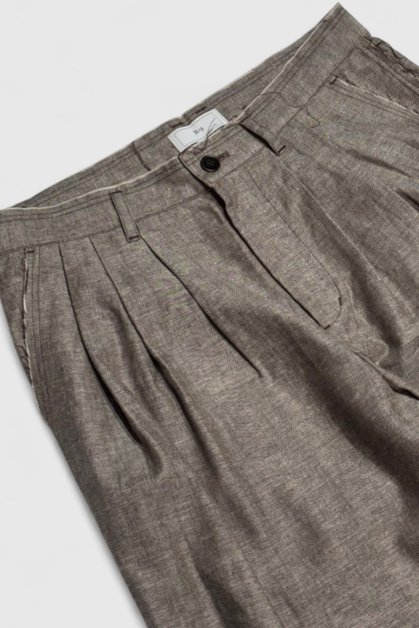 【Urig】HRB SCHADEN 3TUCK PANTS NL(BROWN)
