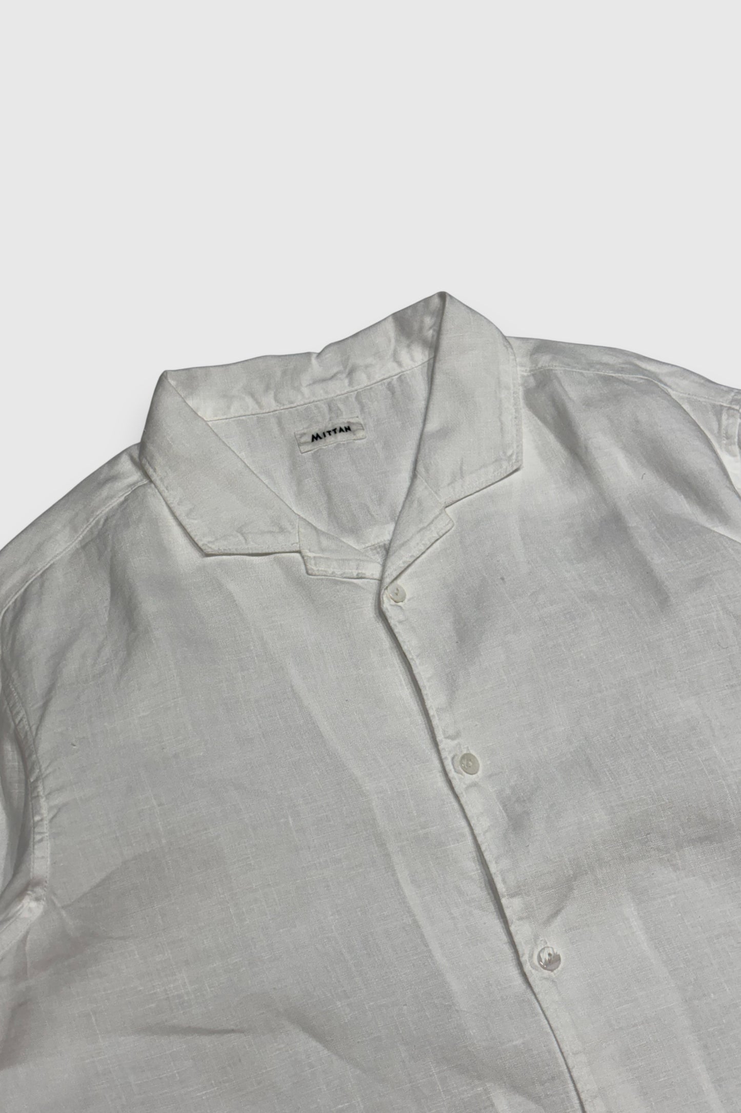 【MITTAN】大麻開襟シャツ(白)