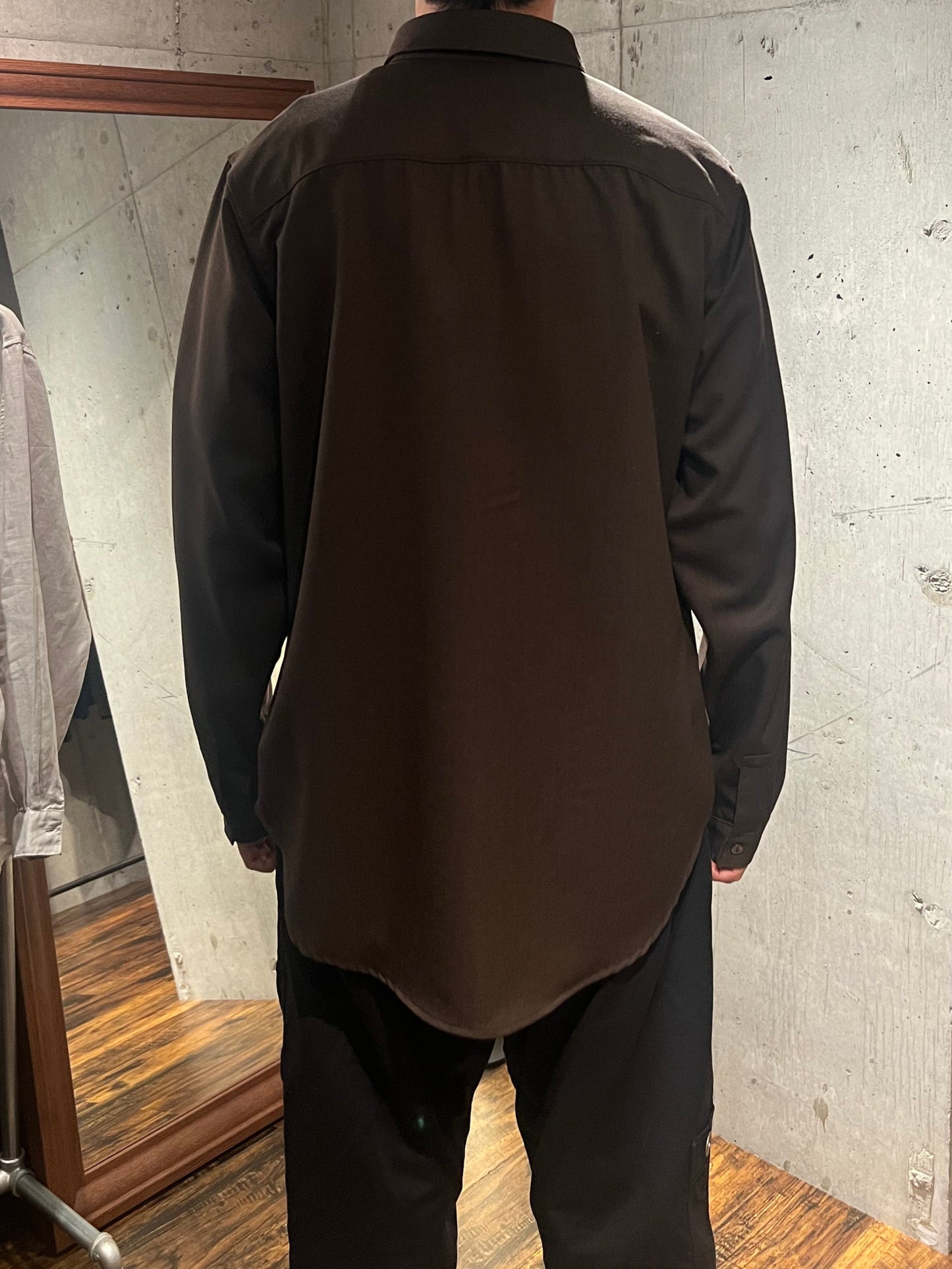 【MITTAN】ストレッチウールシャツ