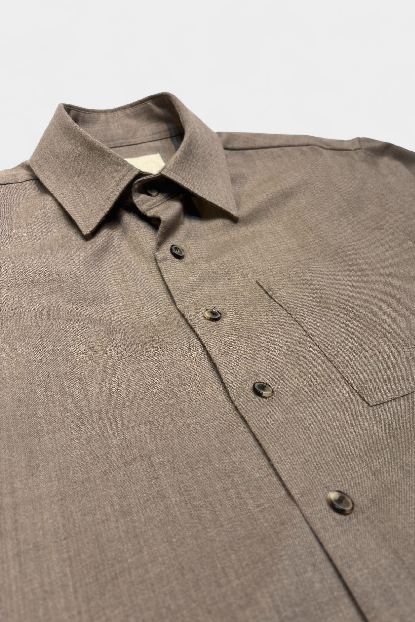 【YOKO SAKAMOTO】BRUSHED WOOL BIG SHIRT