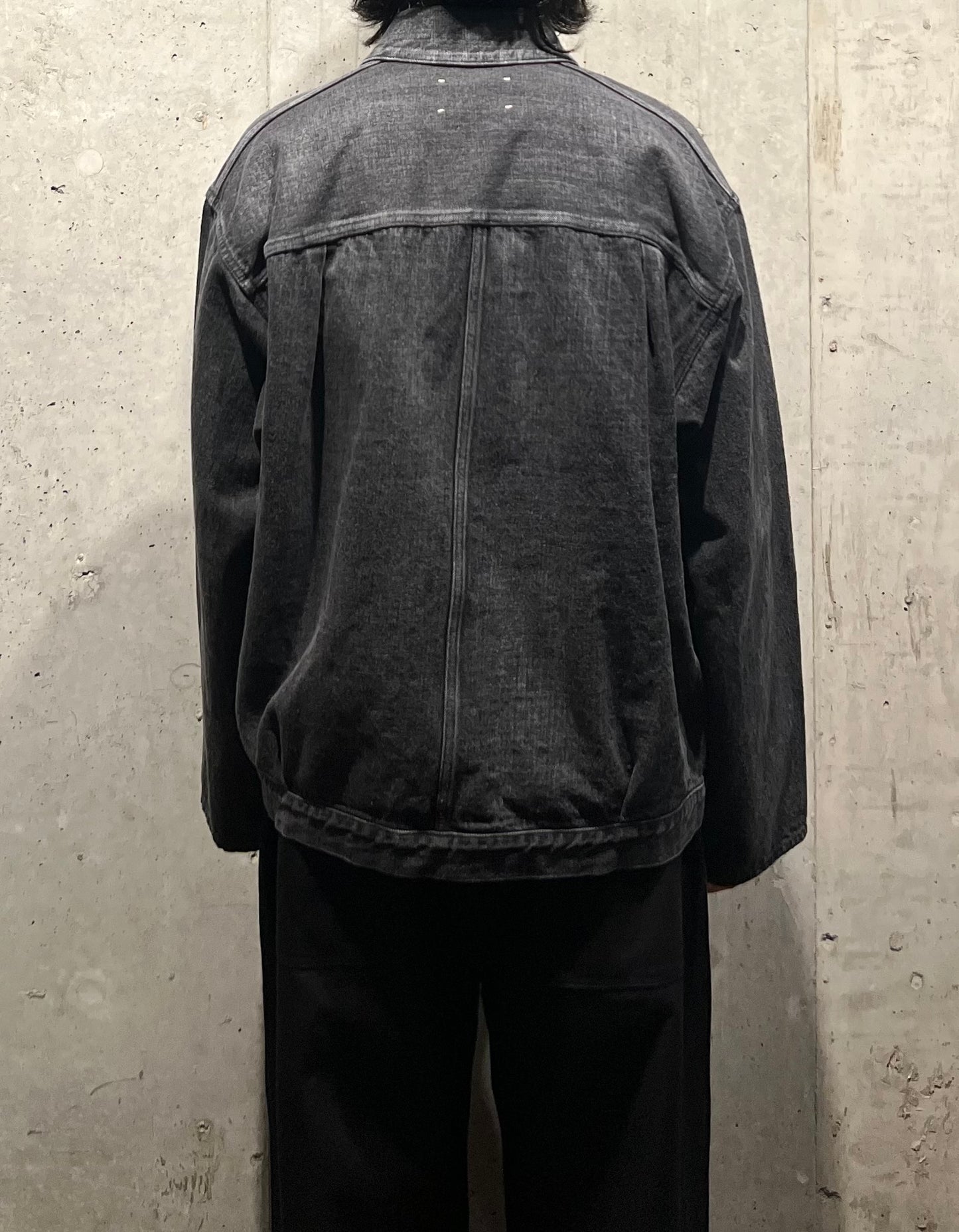 【YOKO SAKAMOTO】PLEATS JACKET (FADE BLACK)