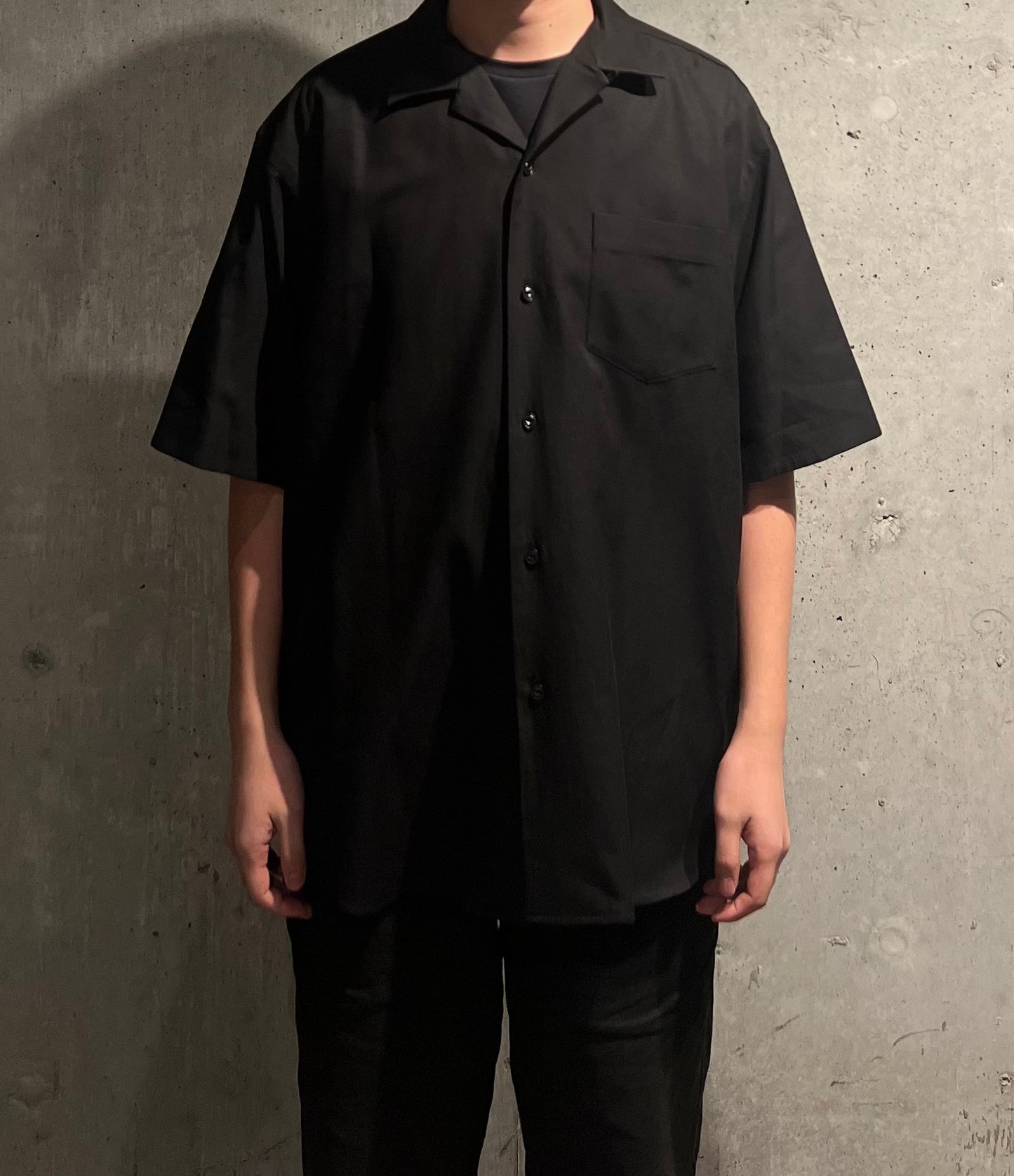 【YOKO SAKAMOTO】OPEN COLLAR S/S SHIRT