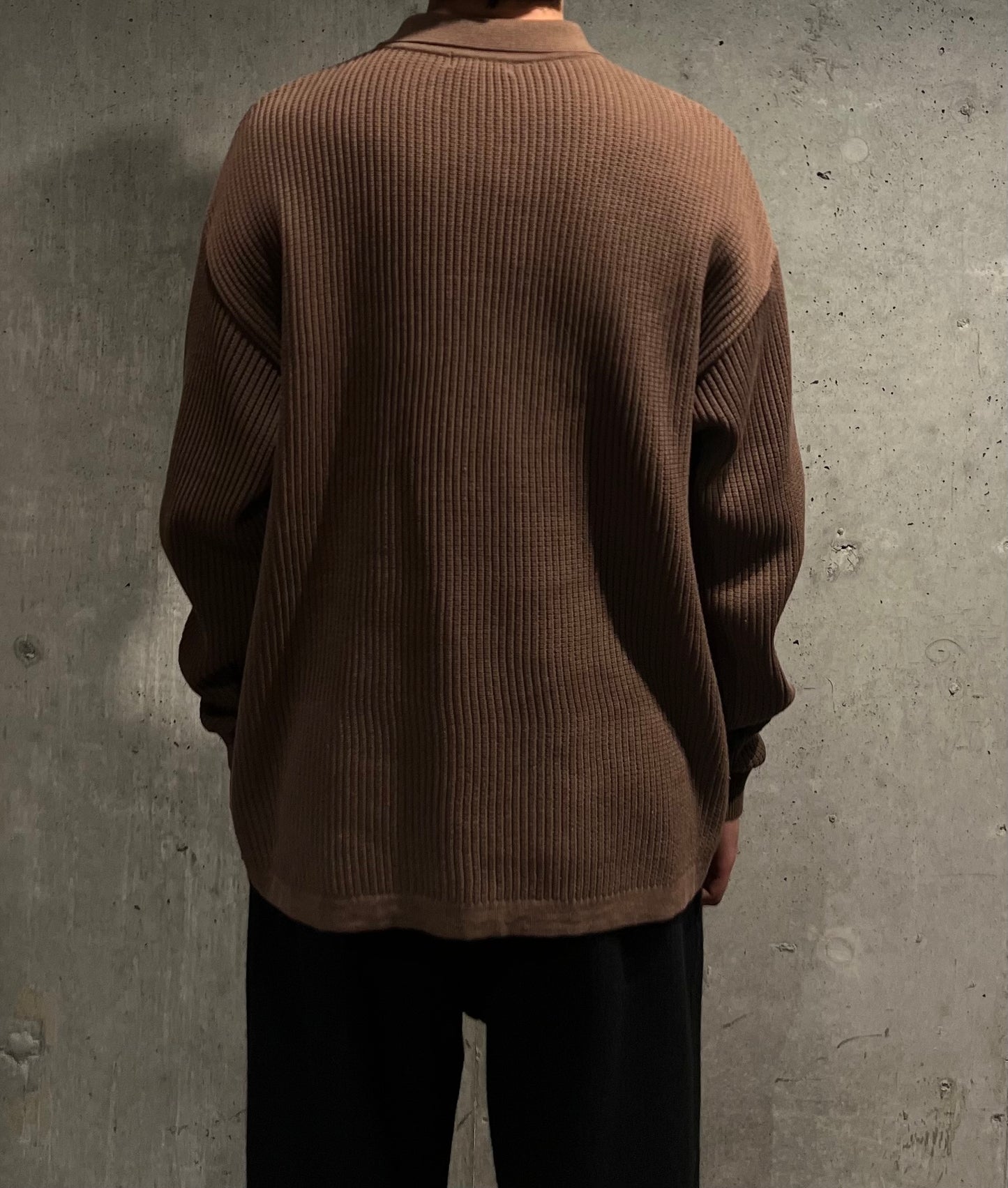 【LOYM】KNIT POLO　BROWN