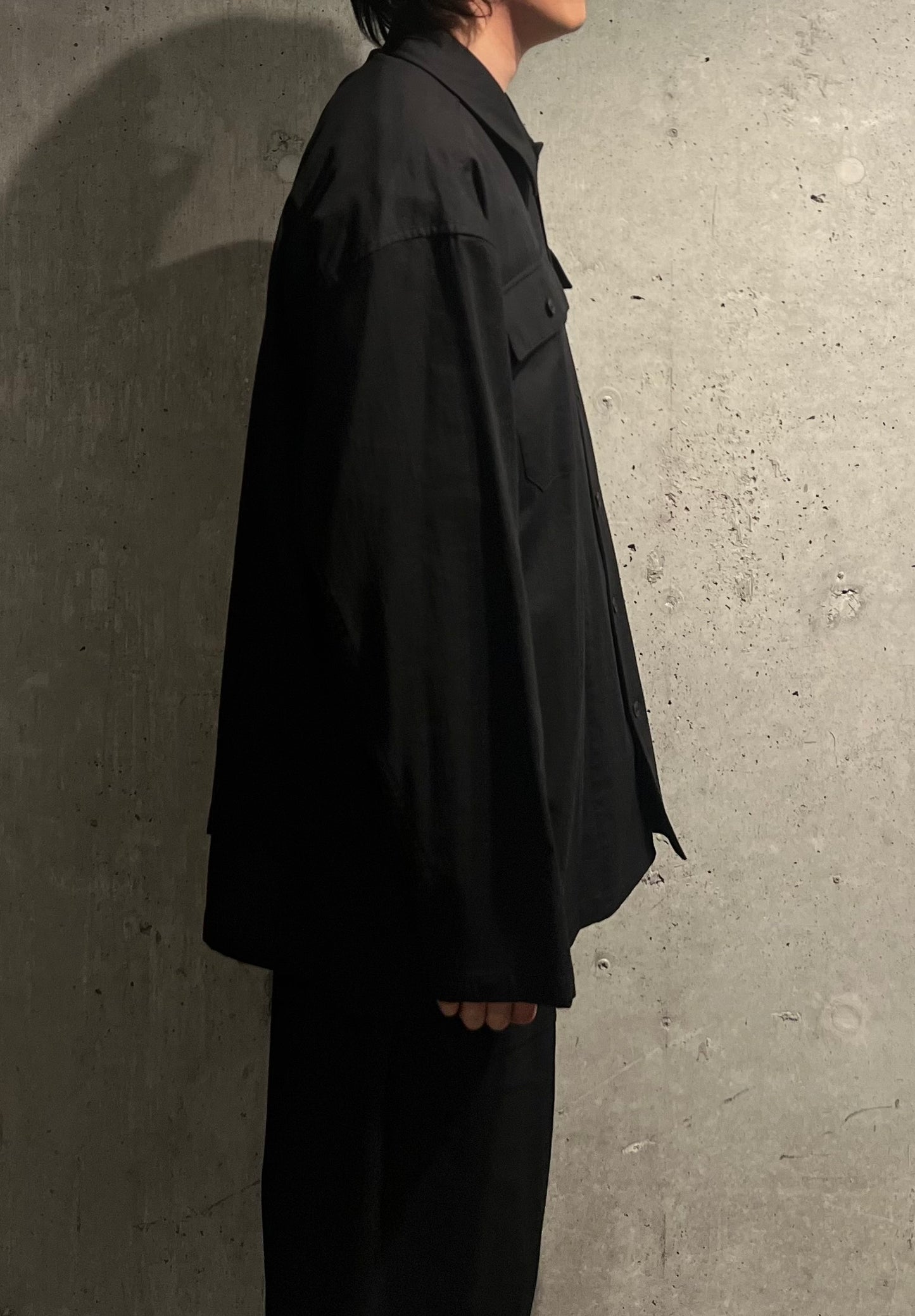 【YOKO SAKAMOTO】UTILITY SHIRT(BLACK)