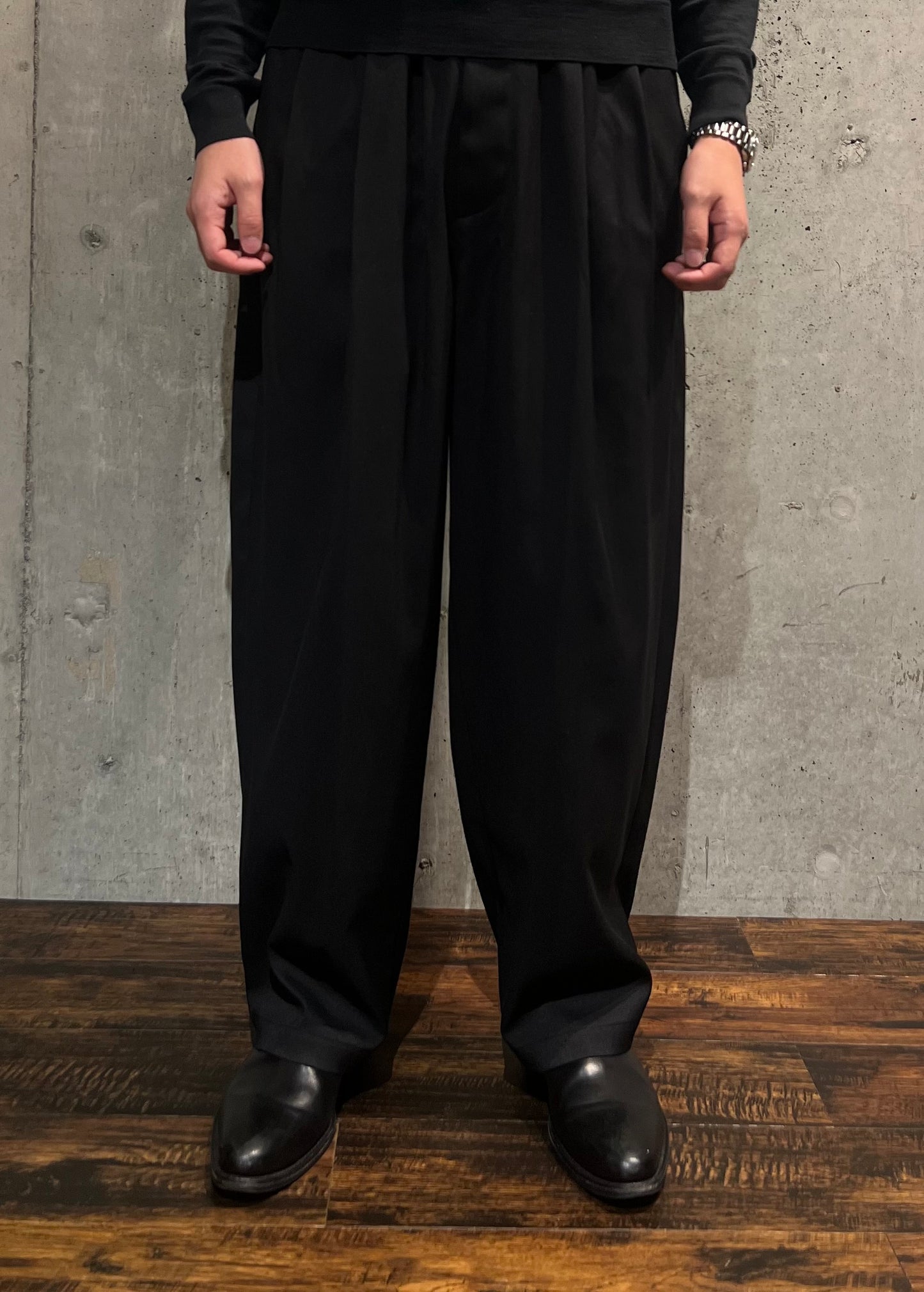 【YOKO SAKAMOTO】DOUBLE PLEATED EASY PANTS