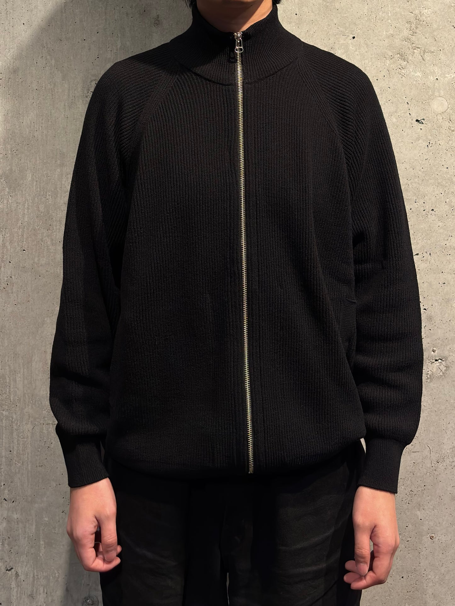 【YOKO SAKAMOTO】DRIVERS KNIT(BLACK)