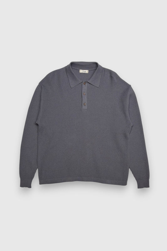 【LOYM】KNIT POLO GRAY