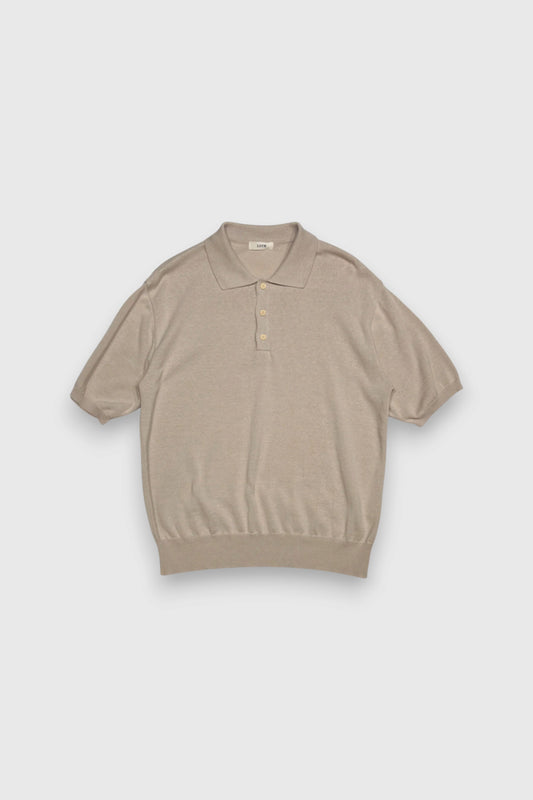 【LOYM】KNIT POLO HALF SLEEVE　ECRU