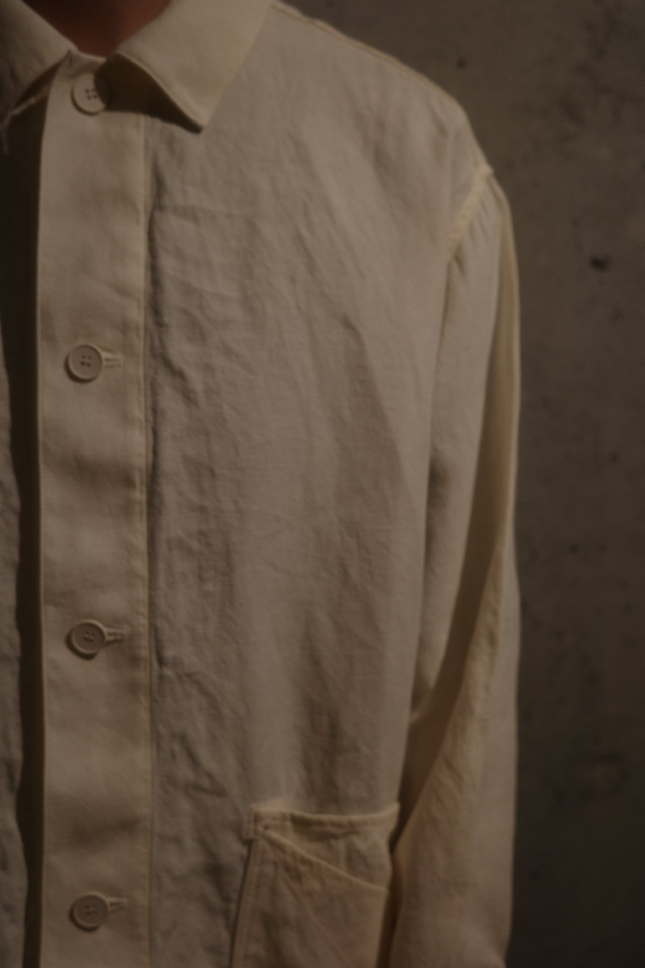 【MITTAN】和紙大麻ジャケット（白）