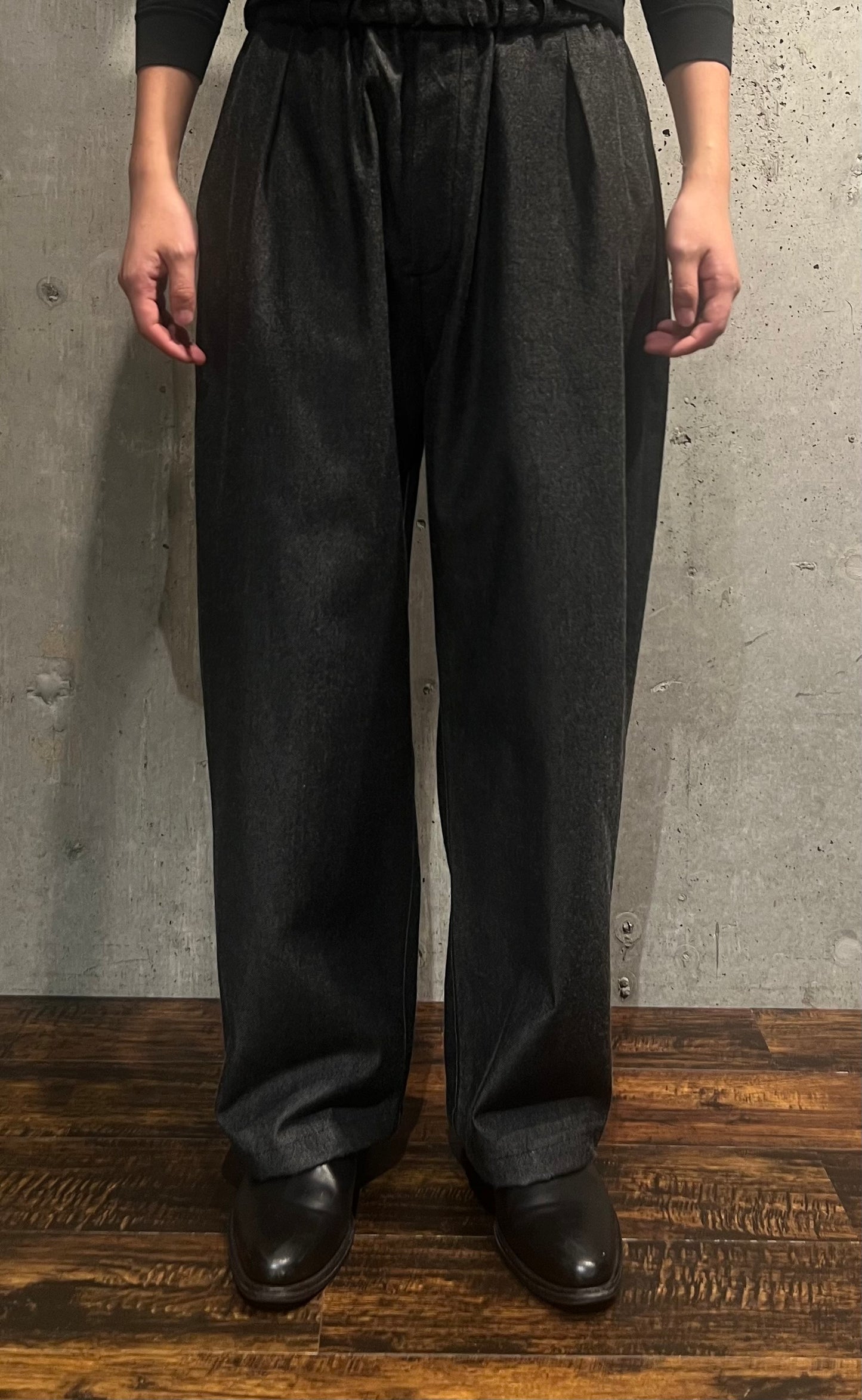 【MITTAN】NMウールOCツイルワイド 白黒