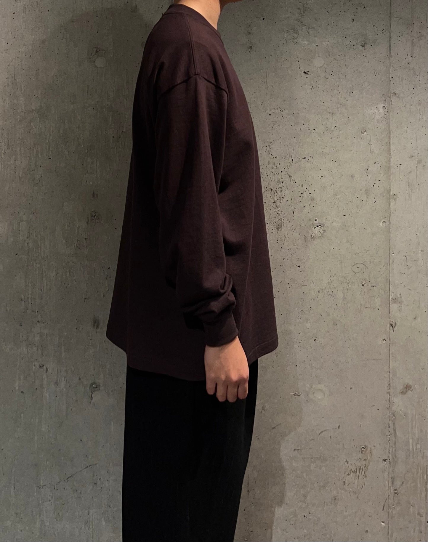 【YOKO SAKAMOTO】TUBE L/S T-SHIRT (BROWN)