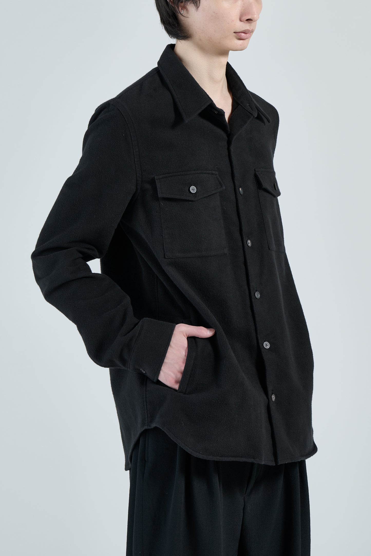 《予約商品》【FRACTION】UTILITY SHIRT(COTTON/SILK)