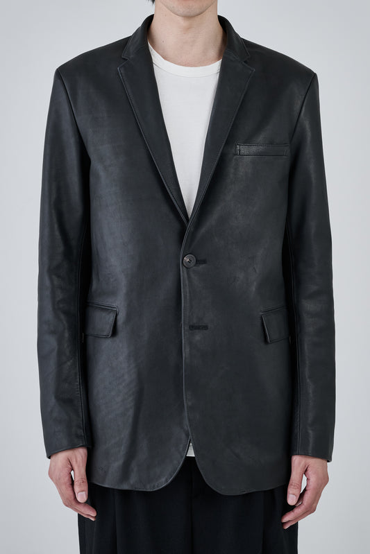 《予約商品》【FRACTION】NEW CAVE BLAZER(KIP LEATHER)