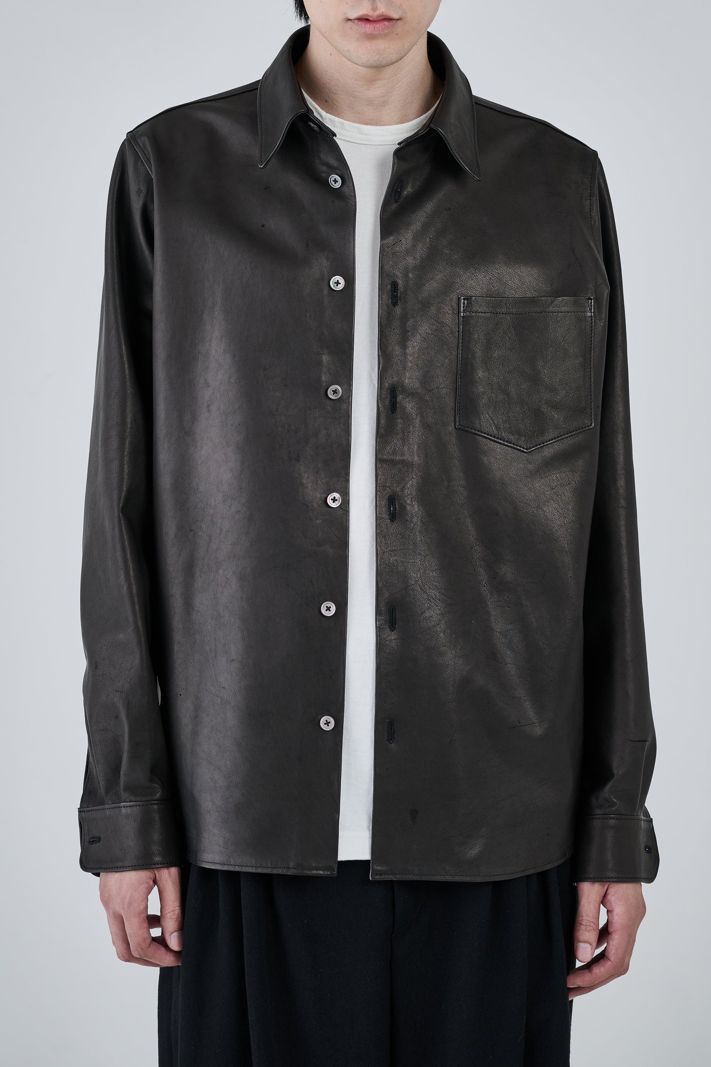 《予約商品》【FRACTION】FR SHIRT(KANGAROO LEATHER)