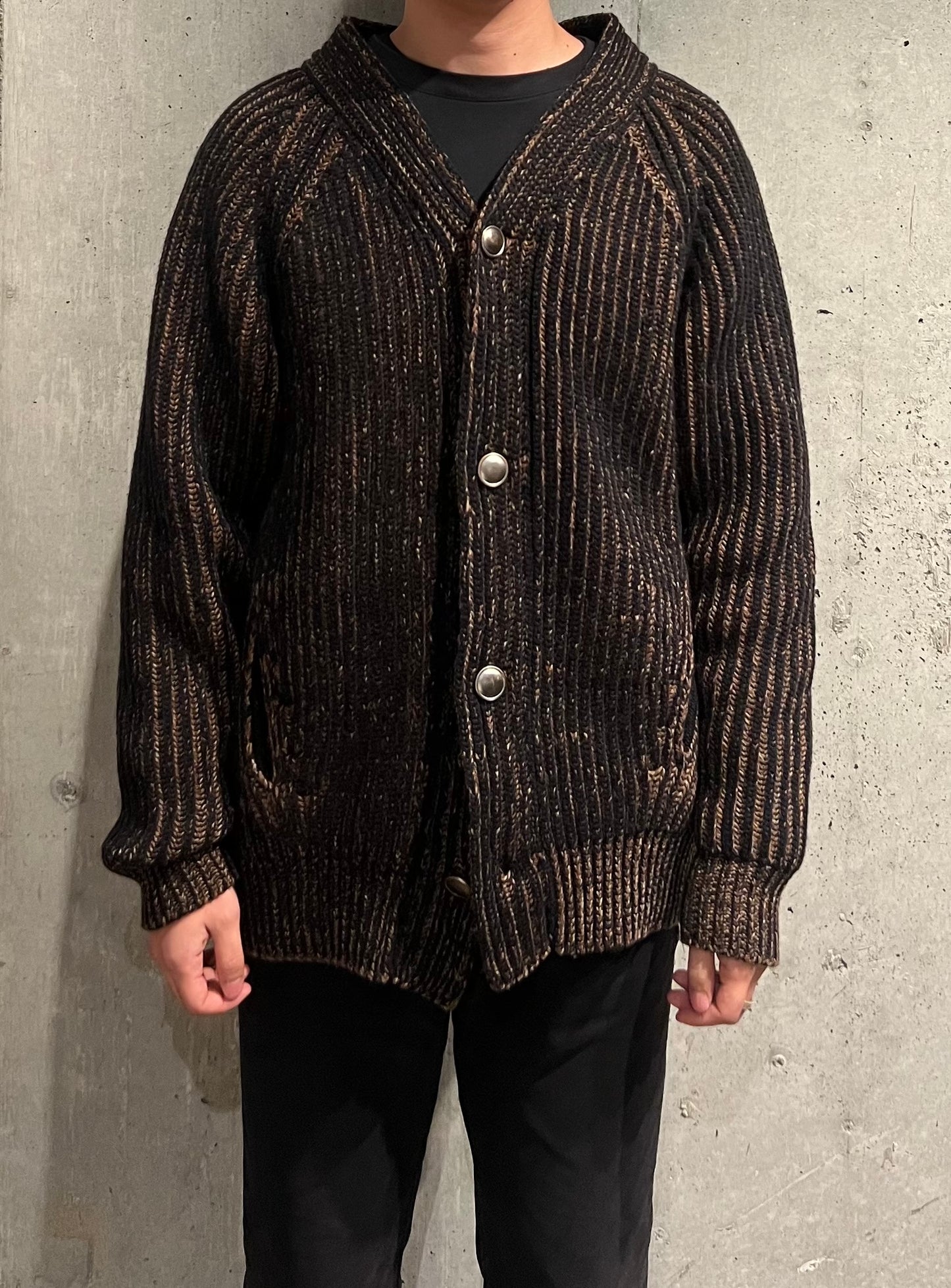 【Slopeslow】V neck cardigan(railroader)