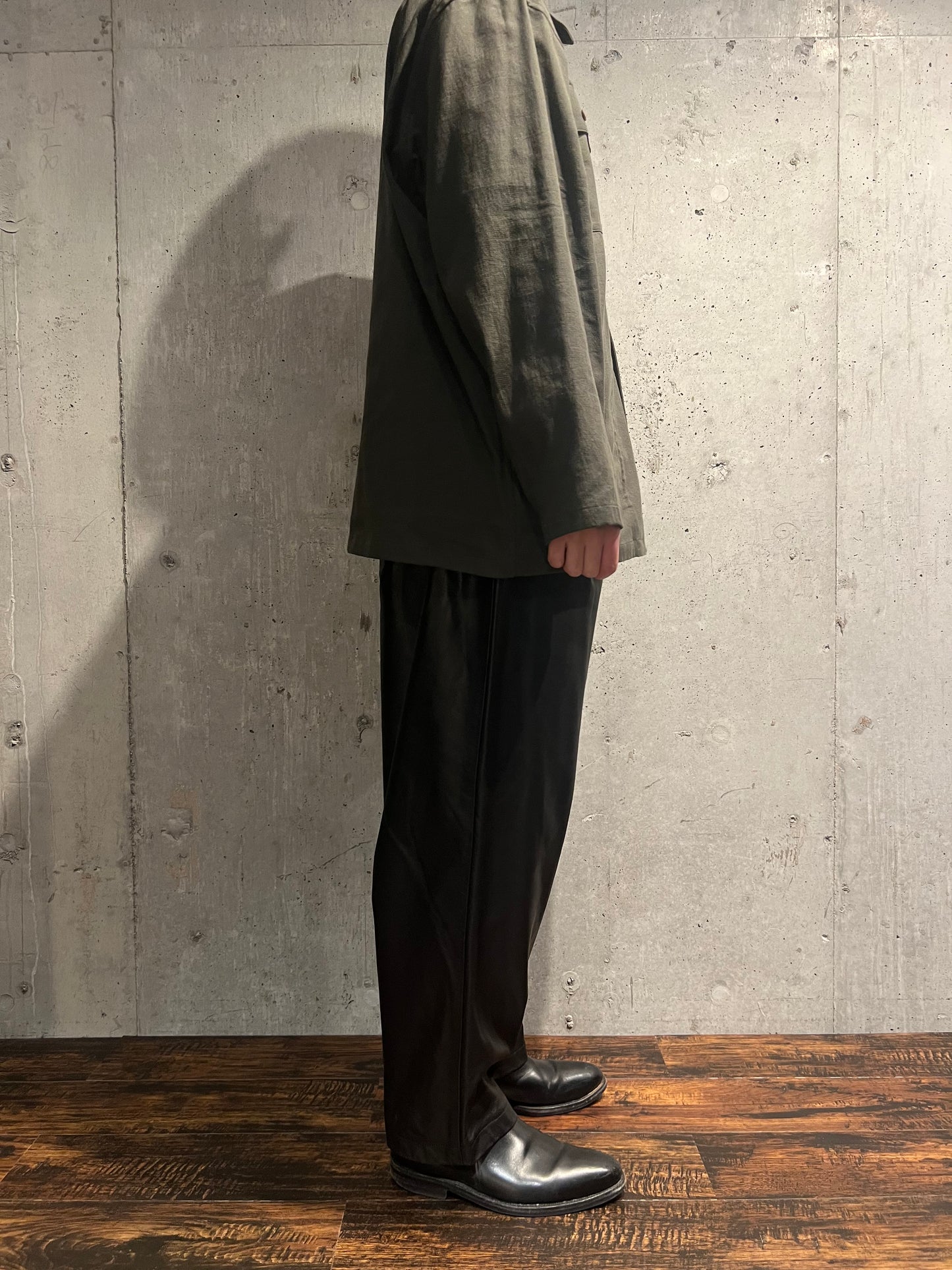 【YOKO SAKAMOTO】WIDE EASY PANTS(BLACK-FG)