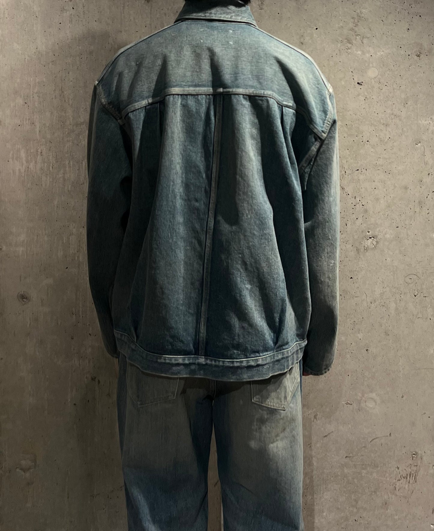 【YOKO SAKAMOTO】PLEATS JACKET ( FADE INDIGO )