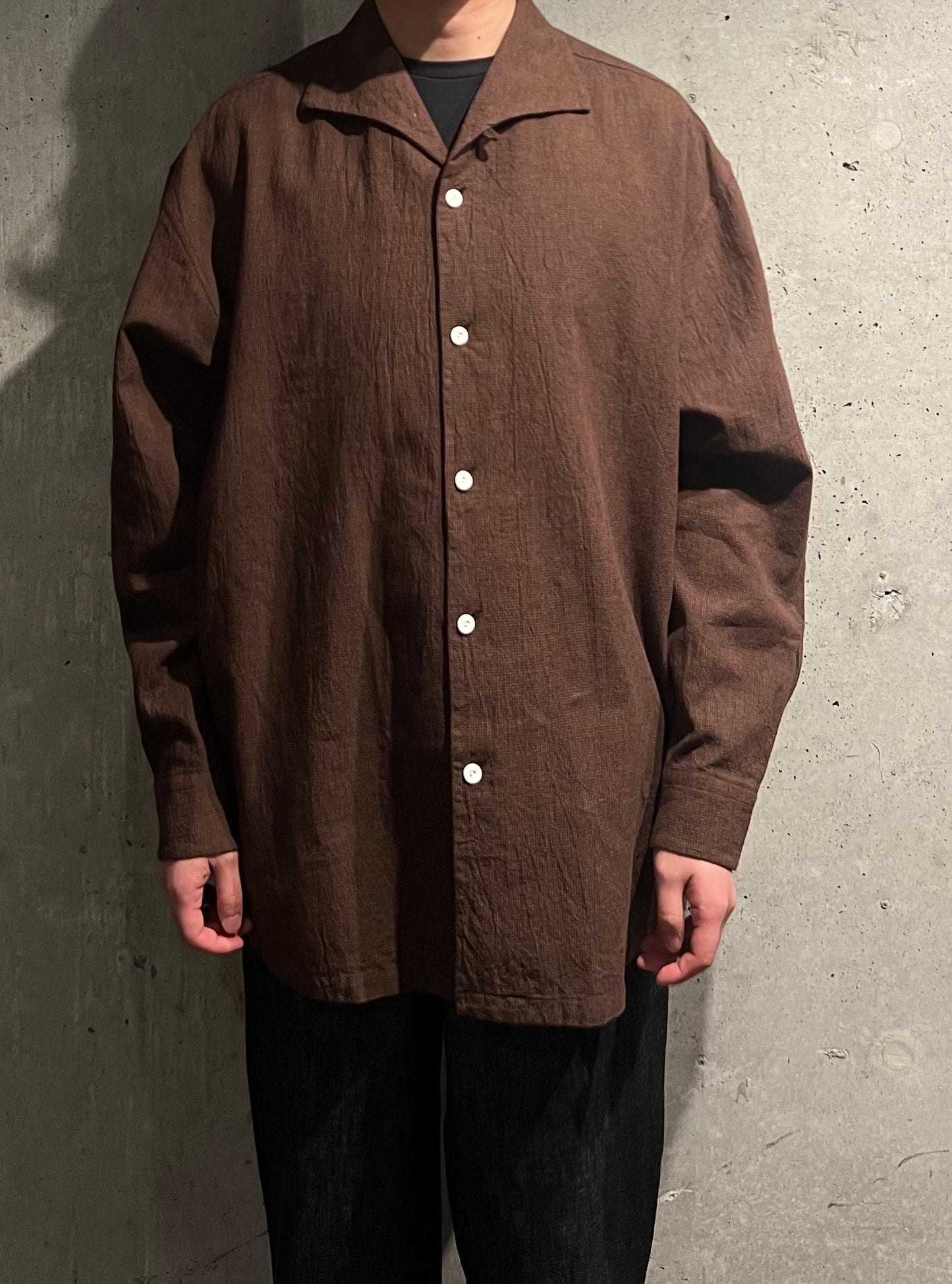 【SOWBOW】SOWBOW SHIRTS A(W) / ONE PIECE COLLAR WIDE