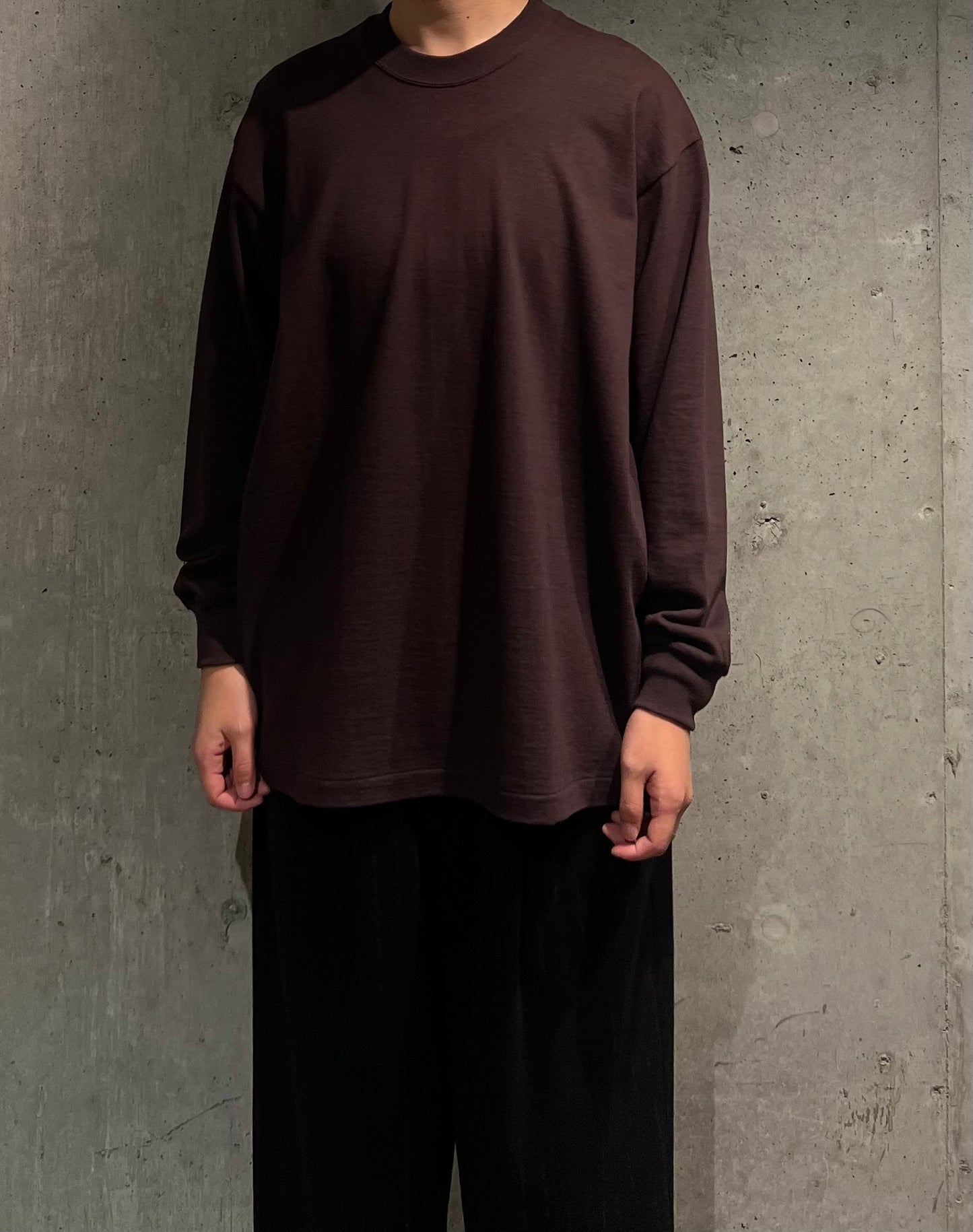 【YOKO SAKAMOTO】TUBE L/S T-SHIRT (BROWN)