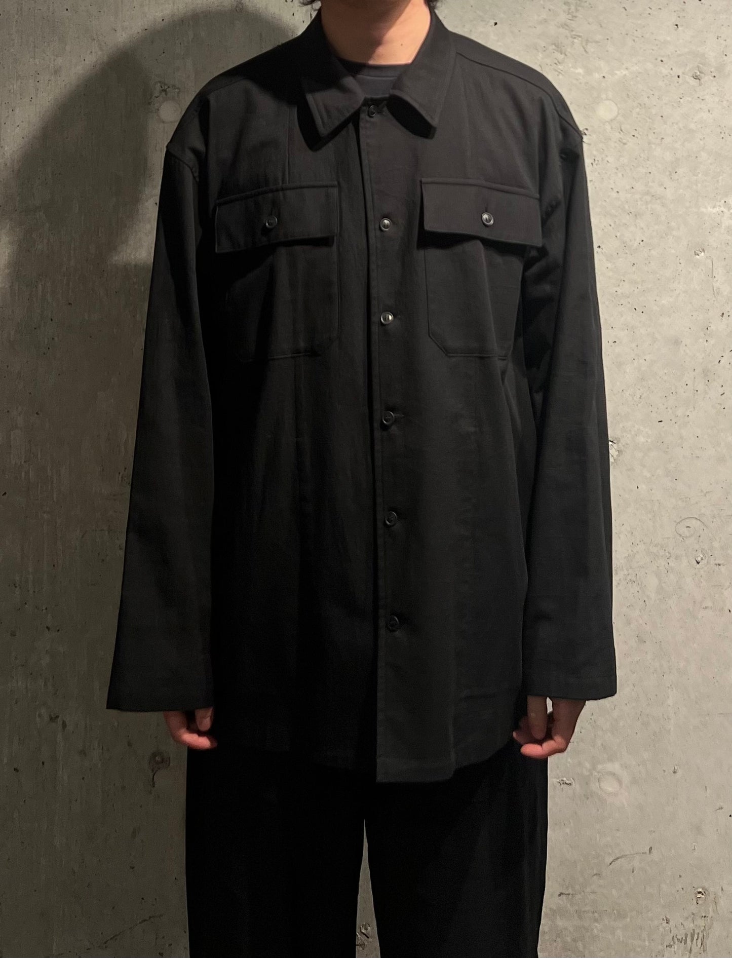 【YOKO SAKAMOTO】UTILITY SHIRT(BLACK)