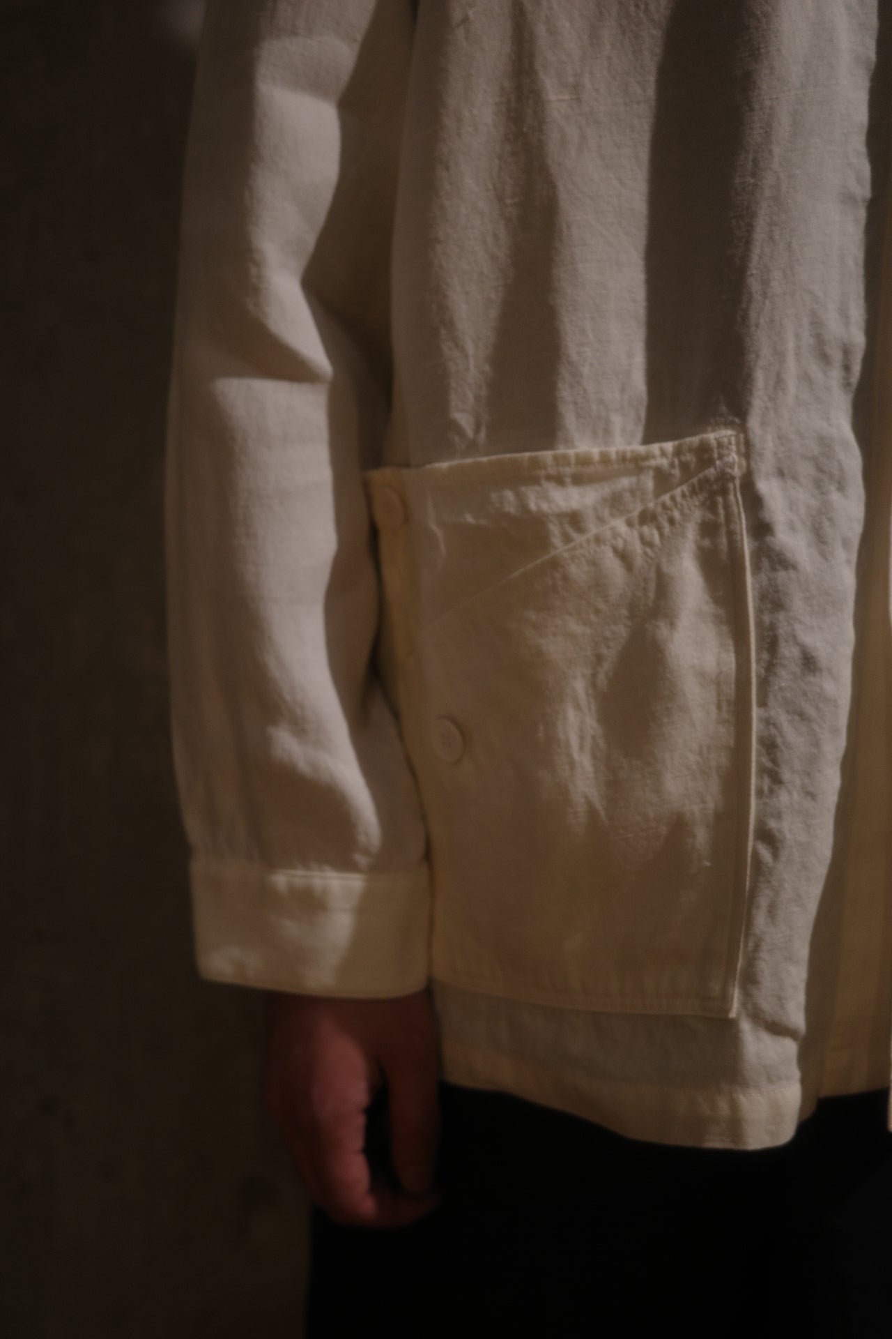 【MITTAN】和紙大麻ジャケット（白）