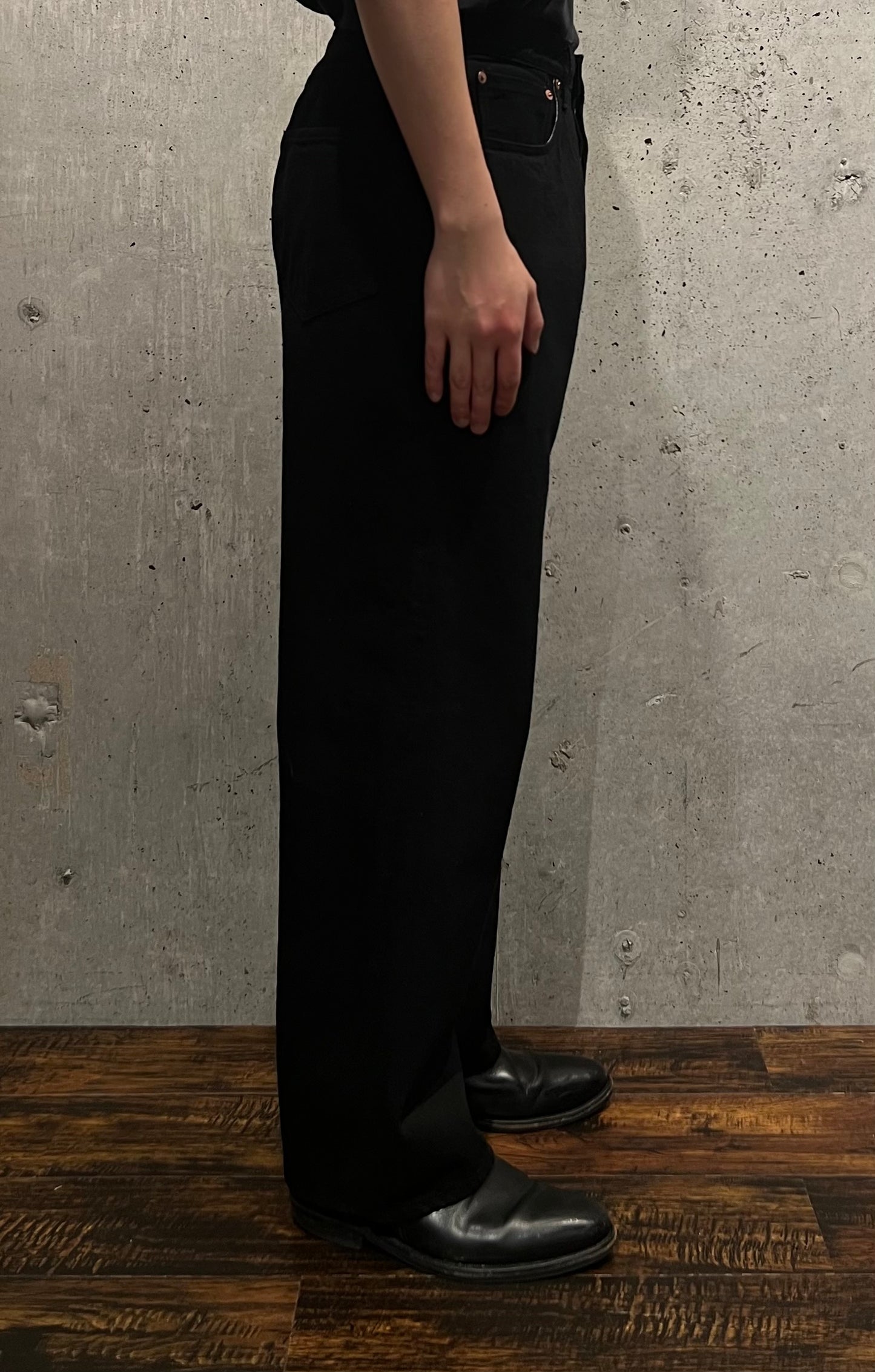 【YOKO SAKAMOTO】5POCKET STRAIGHT PANTS (BLACK)