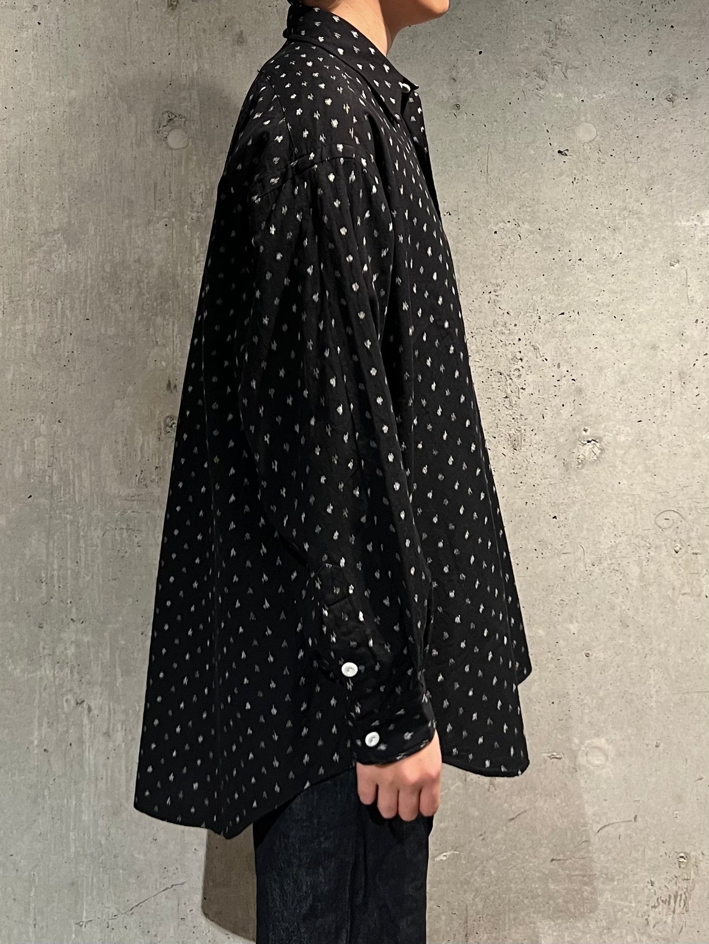 【SOWBOW】SOWBOW SHIRT -G "KURUME-KASURI" POLKA DOTS