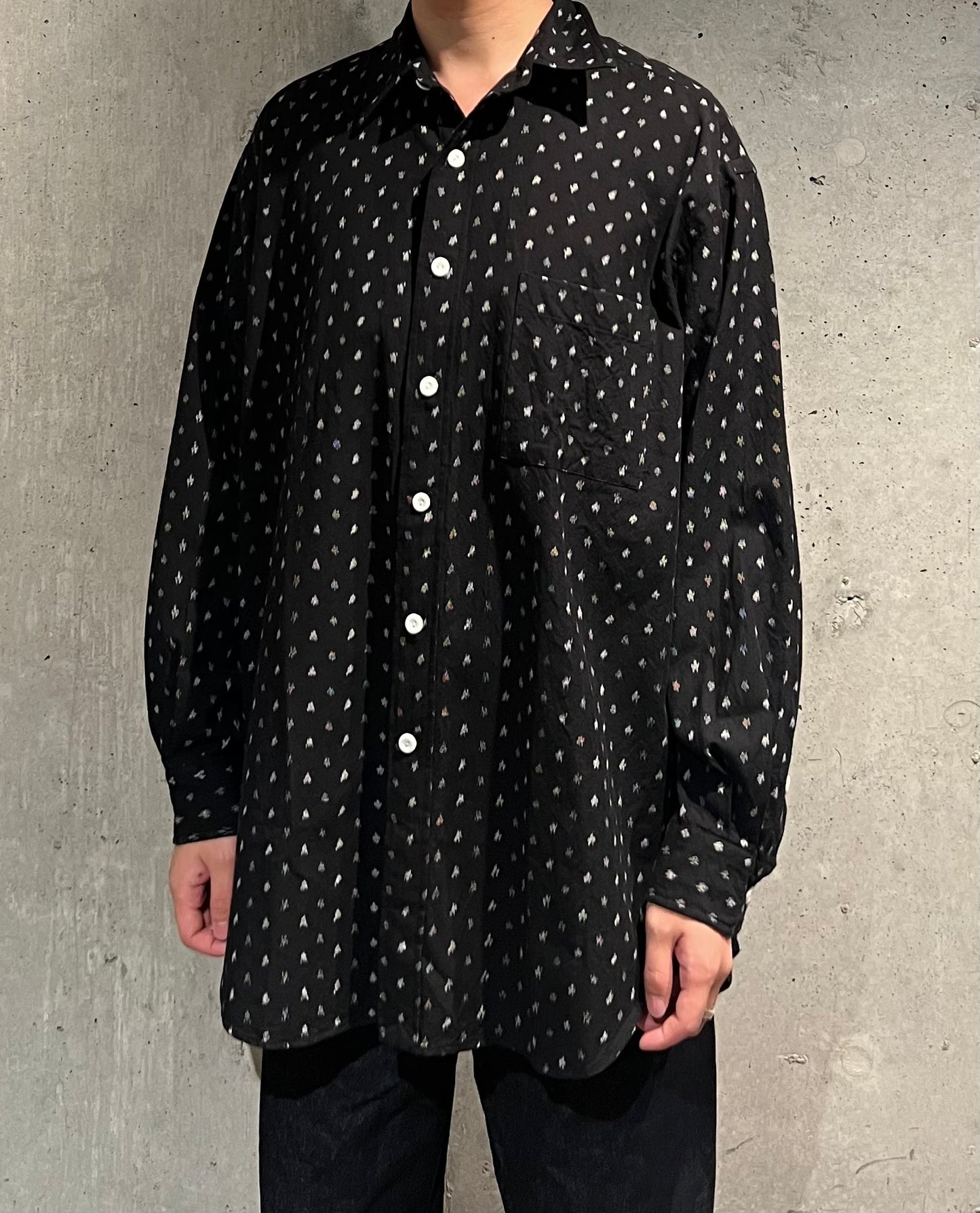 【SOWBOW】SOWBOW SHIRT -G "KURUME-KASURI" POLKA DOTS
