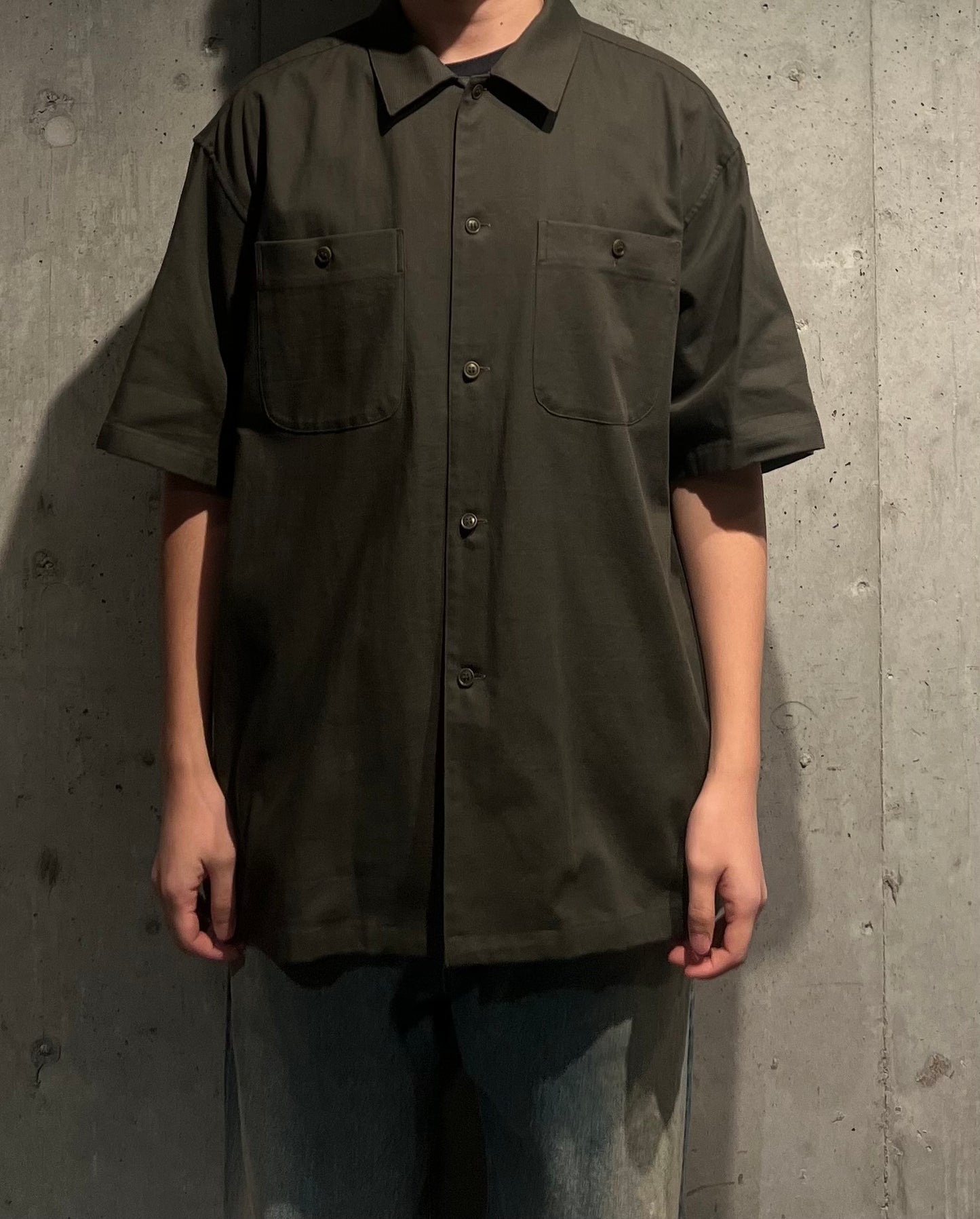 【YOKO SAKAMOTO】UTILITY S/S SHIRT(OLIVE)