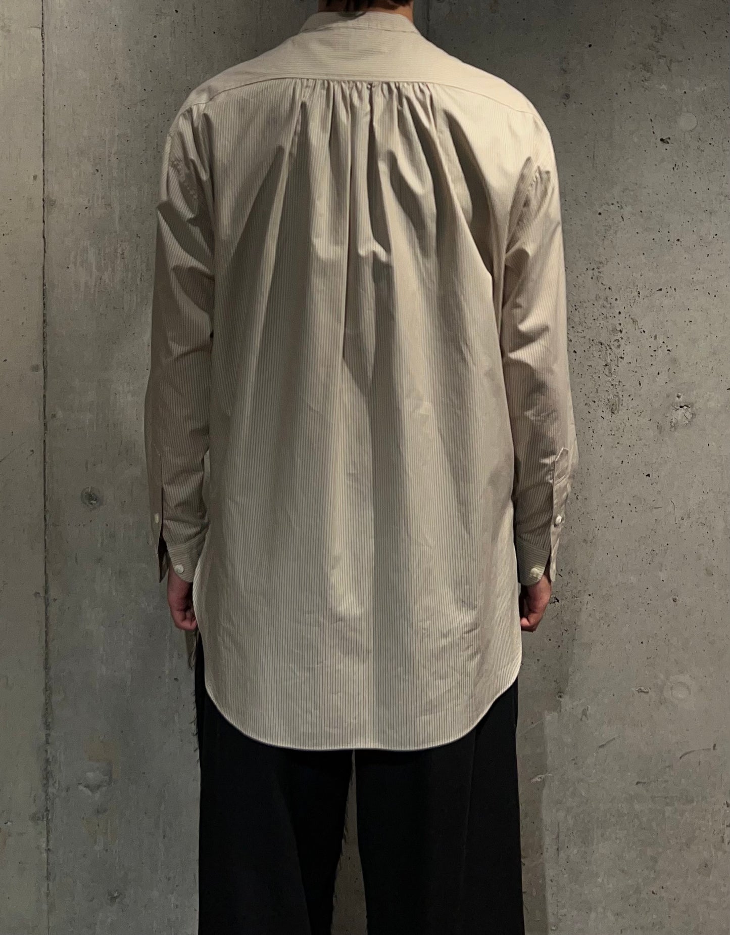 【Urig】BAND COLLAR SHIRT G