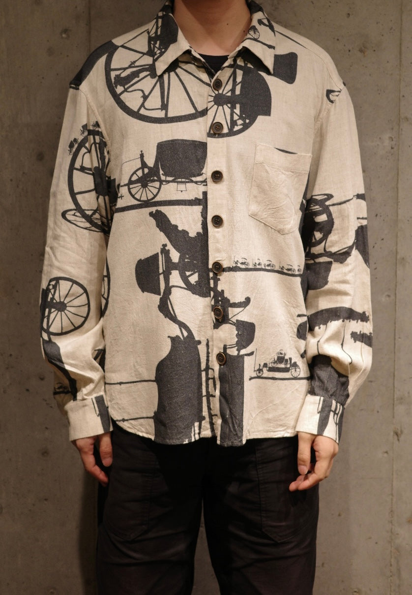 YUTA MATSUOKA】クラシックシャツ(ECRU PRINT) – NOUNZ
