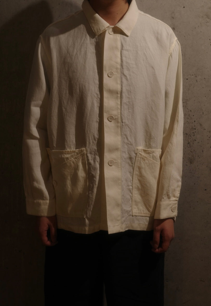 【MITTAN】和紙大麻ジャケット（白）