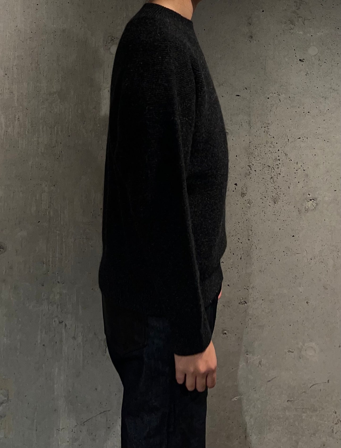 【MITTAN】アルパカウールセーター　黒杢