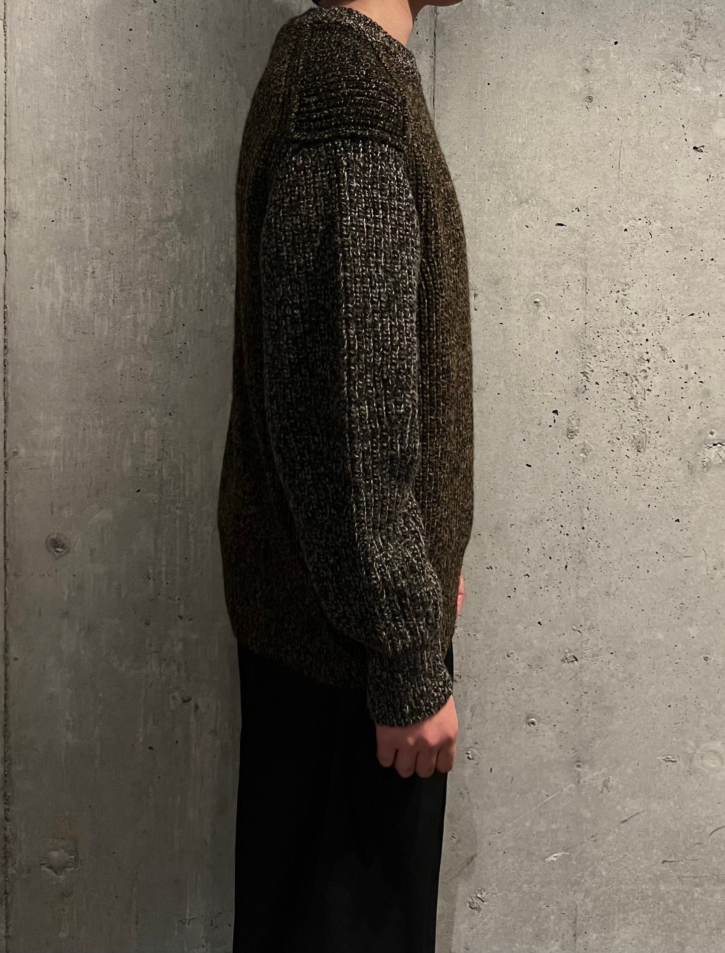 【Slopeslow】crew neck sweater(tiger camo)