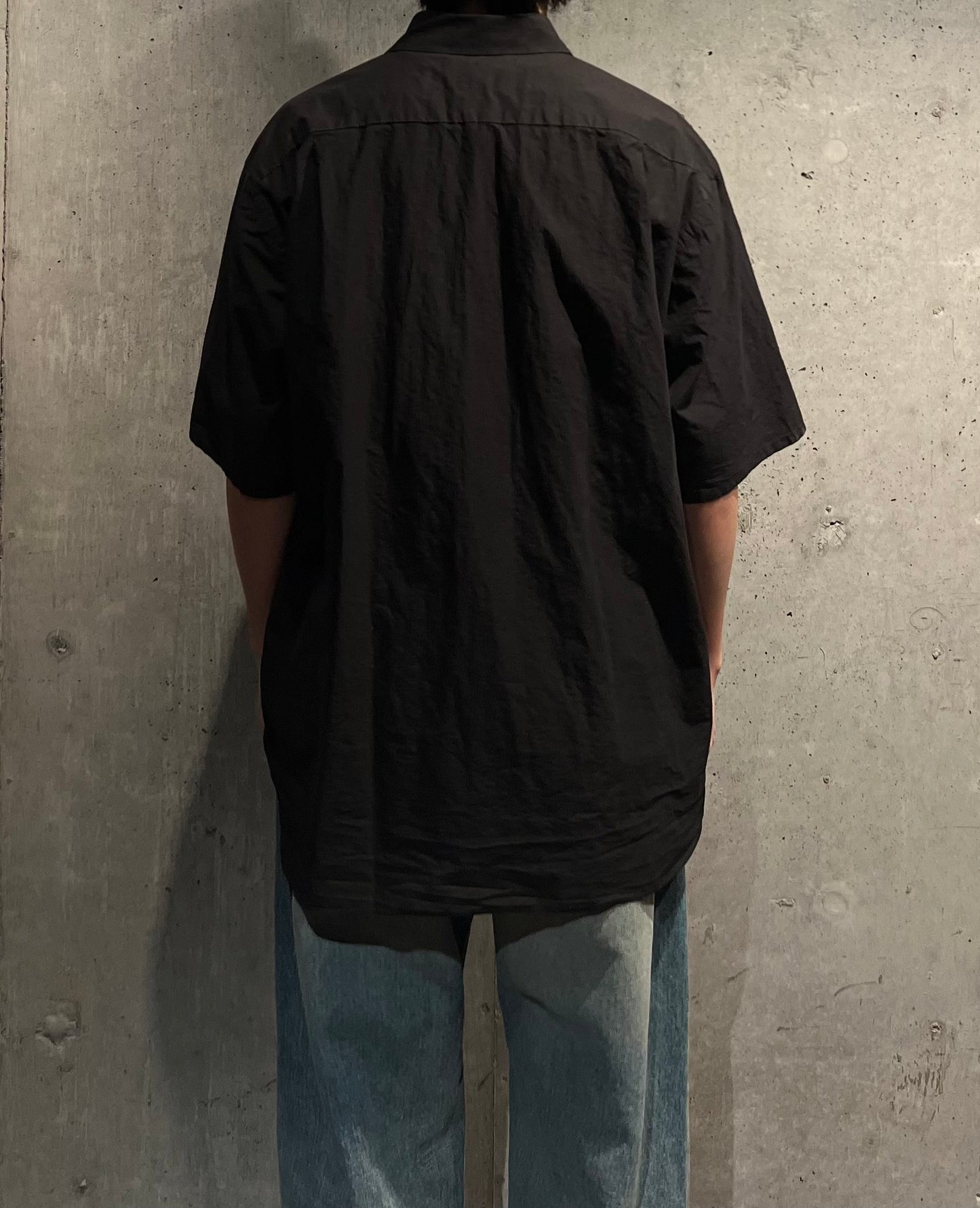 【YOKO SAKAMOTO】REGULAR COLLAR S/S SHIRT(BLACK)