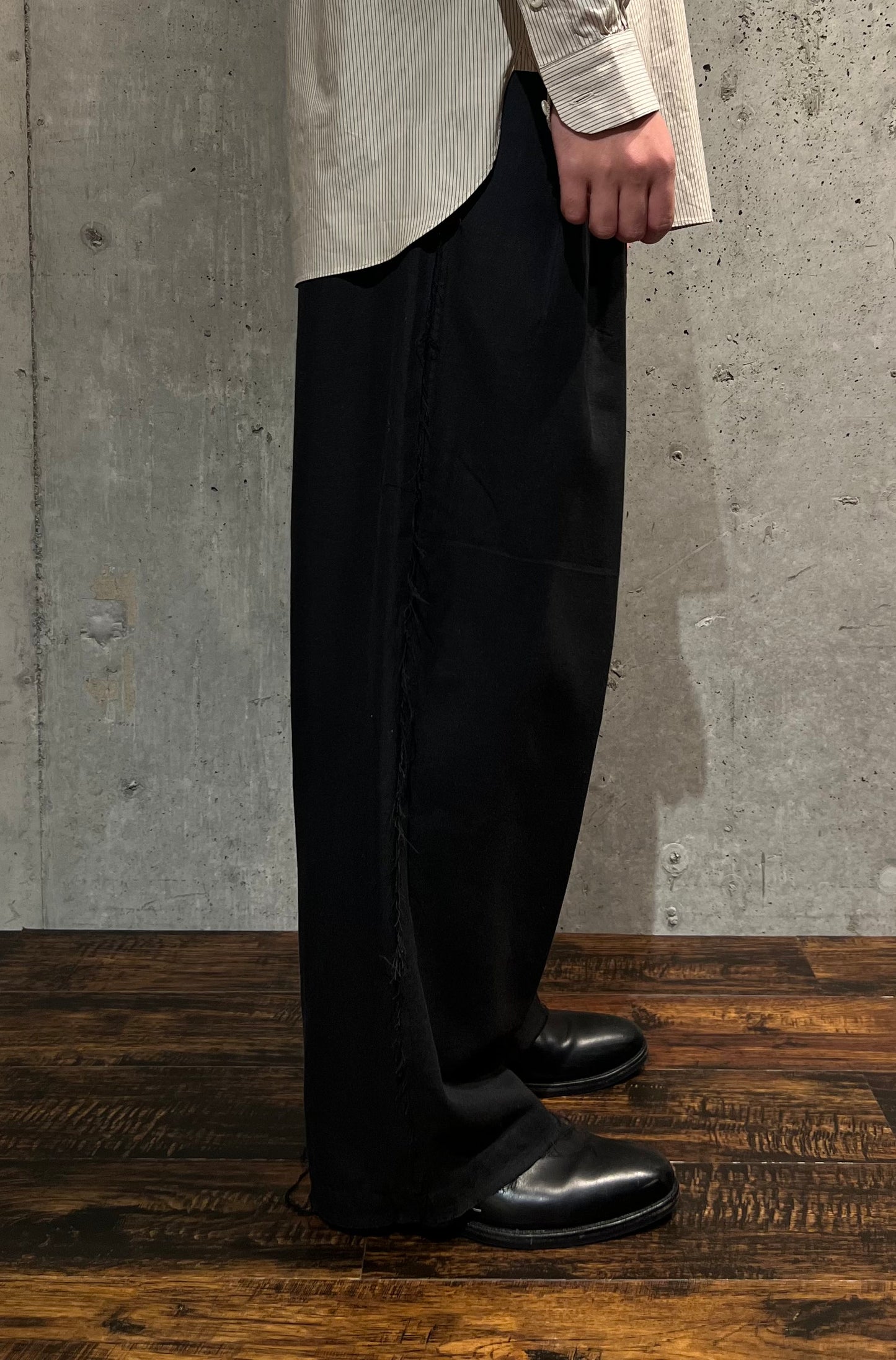 【Urig】HRB SCHADEN 3TUCK PANTS NL（BLACK）