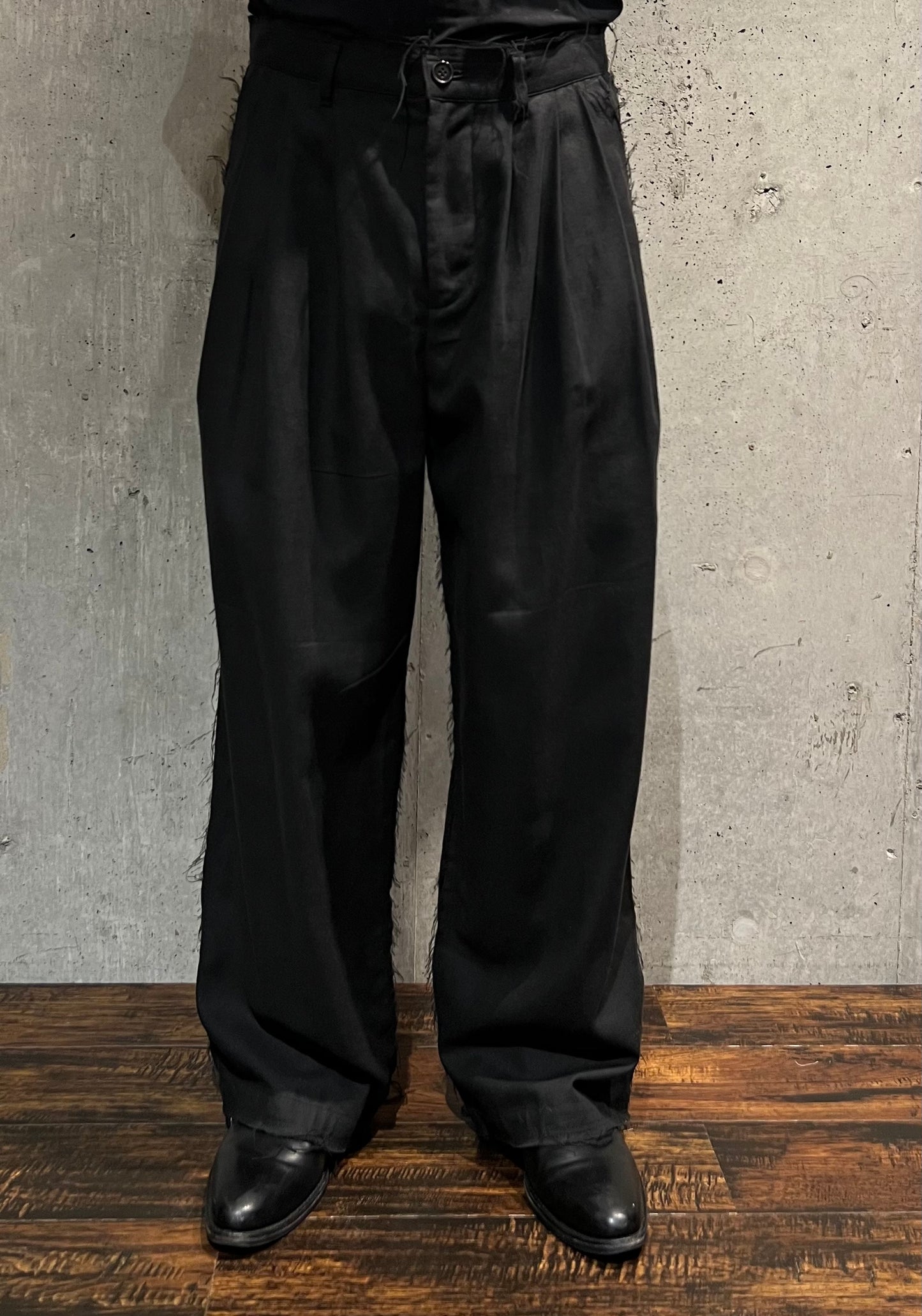 【Urig】HRB SCHADEN 3TUCK PANTS NL（BLACK）