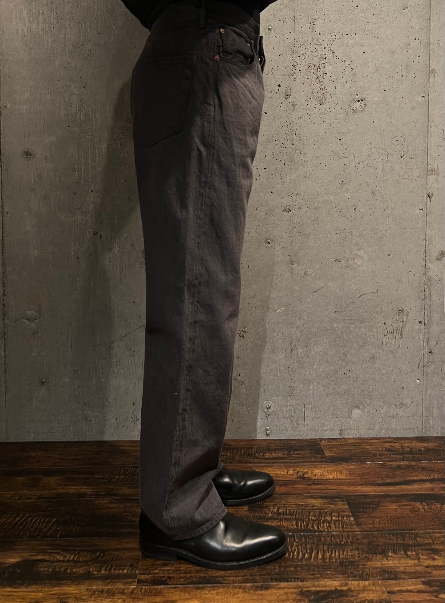 【YOKO SAKAMOTO】5POCKET STRAIGHT PANTS ( SUMI INK )