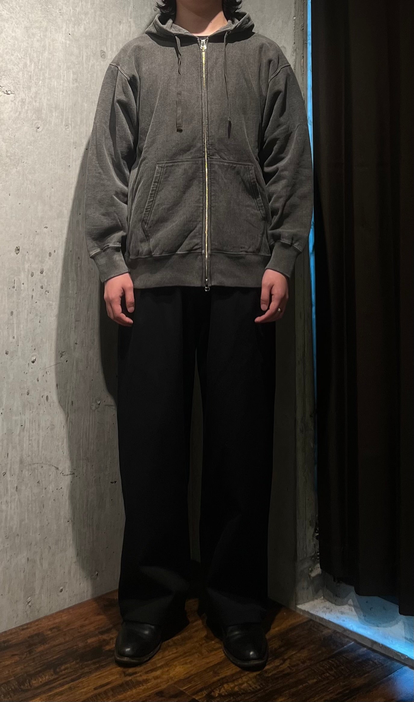 【YOKO SAKAMOTO】ATHLETIC HOODIE(SUMI INK)