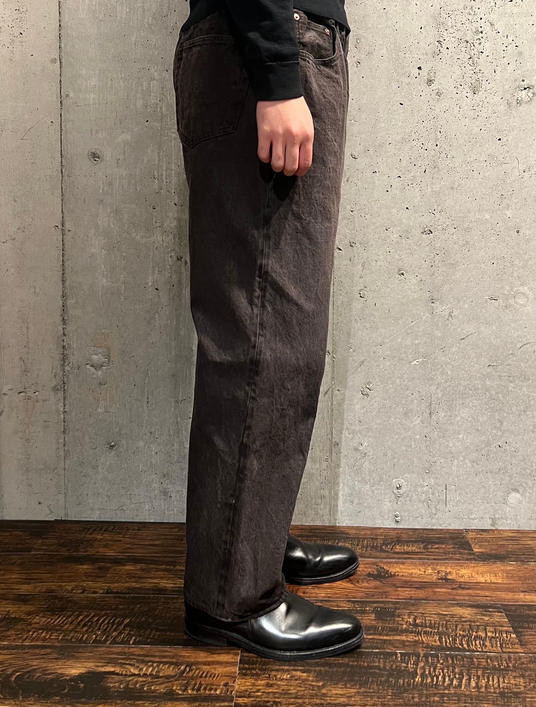 ぬこページ 5POCKET EASY PANTS – RAW DENIM – YELLOW OCHRE | FUDGE UP NOTHING