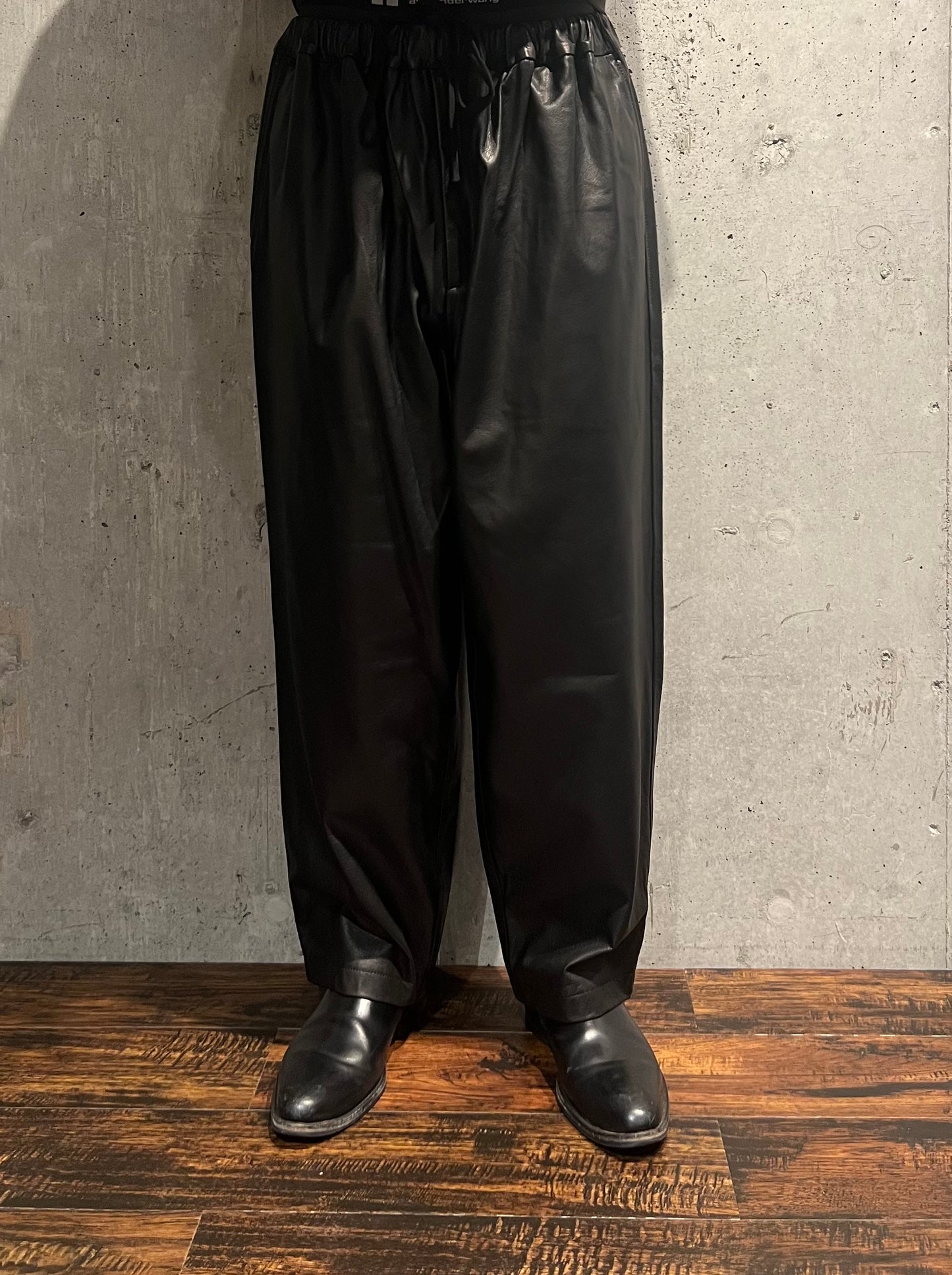 【YOKO SAKAMOTO】WIDE EASY PANTS(BLACK-FG)