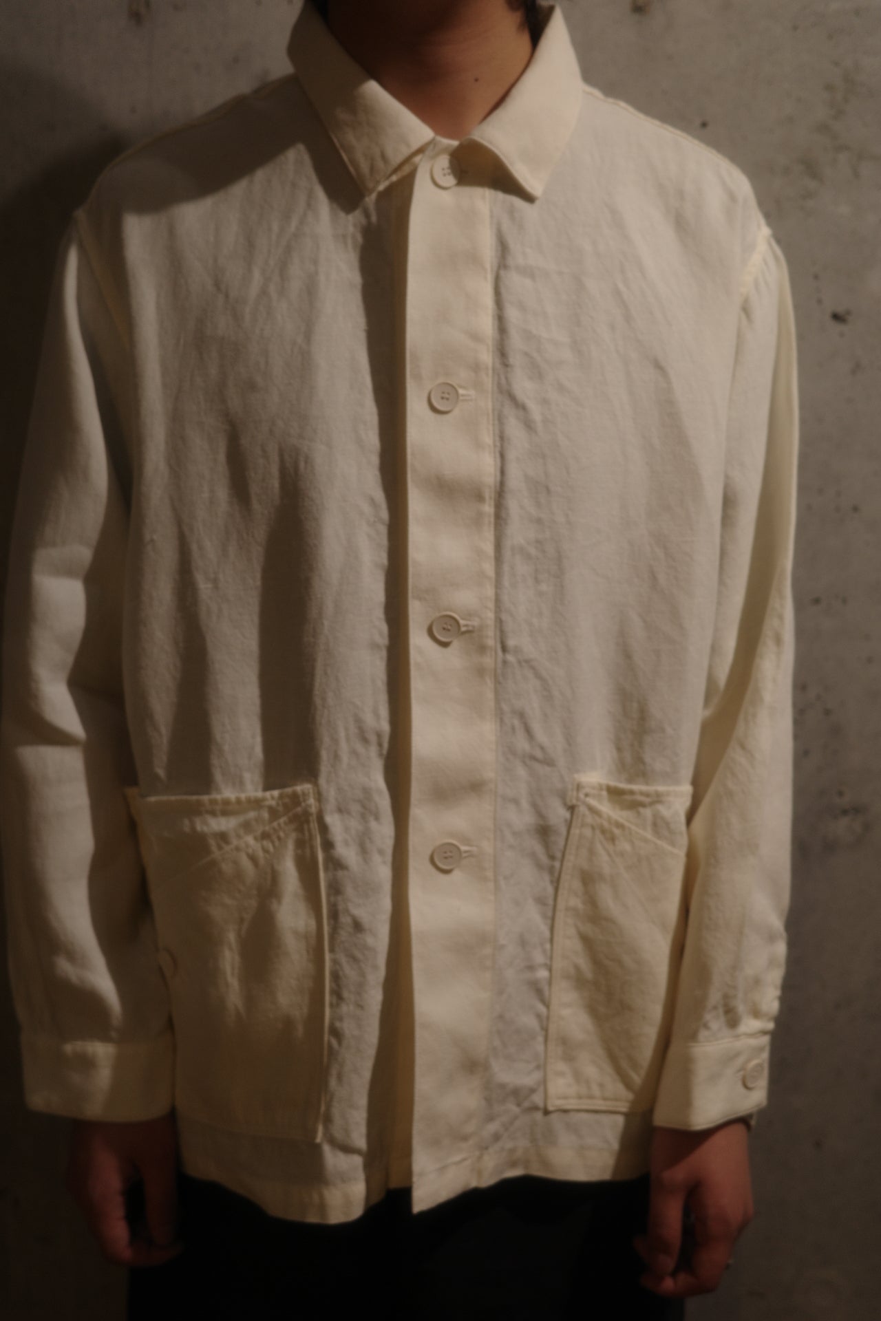 【MITTAN】和紙大麻ジャケット（白）